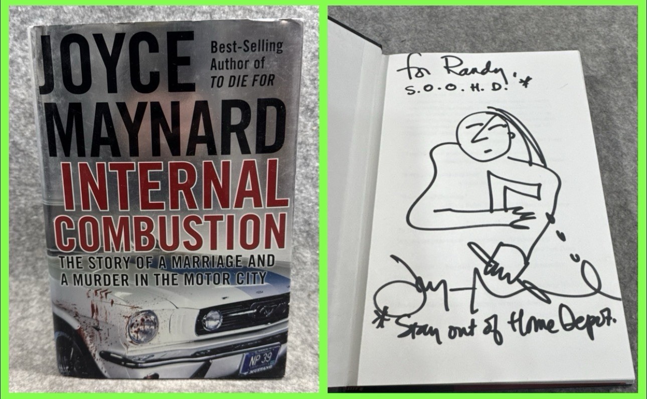 SIGNED Internal Combustion – by Joyce Maynard FIRST EDTION HARD COVER