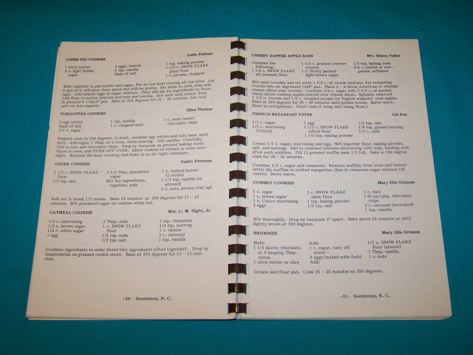 First United Methodist Church Henderson NC Cookbook 1985 methodist pie , challah