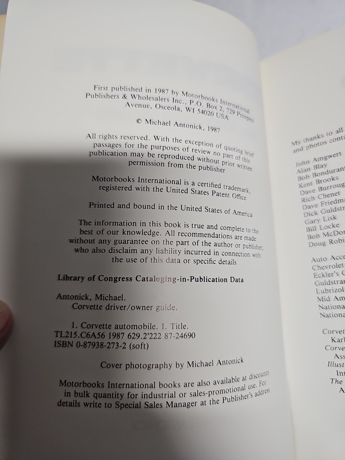 Corvette Driver/Owner Guide for 1953-88 Models: Maximize Your Corvette Enjoyment