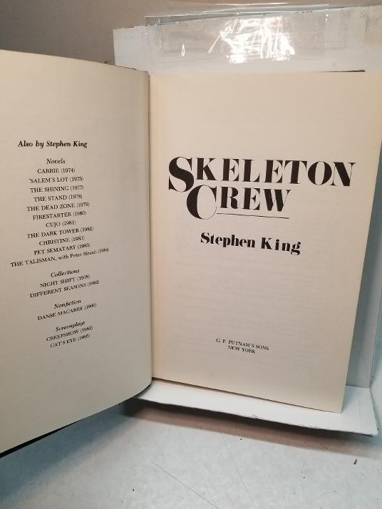 Stephen King Skeleton Crew Hardcover 1985 Putnam 1st edition NO DJ