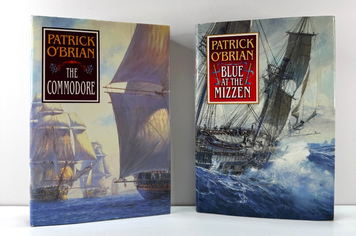 Blue at the Mizzen and The Commodore by Patrick O’Brian lot of 2 HC DJ