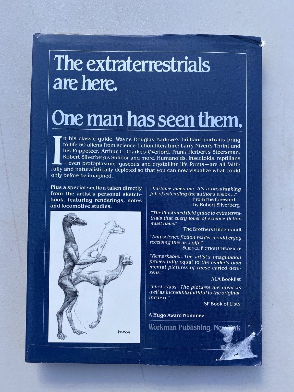 Barlowe’s Guide To Extraterrestrials 2nd Ed. 1987 HC/DJ