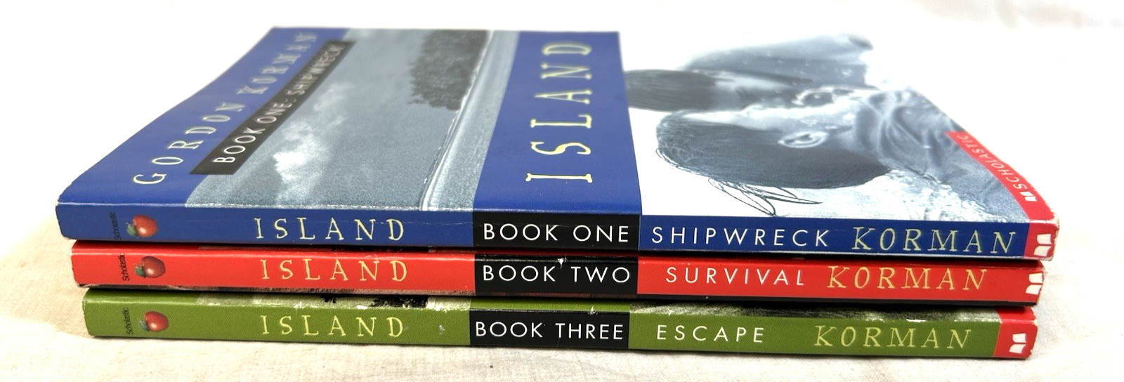 Vintage Gordon Korman Island Trilogy Set 3 Shipwreck Survival Escape Paperback