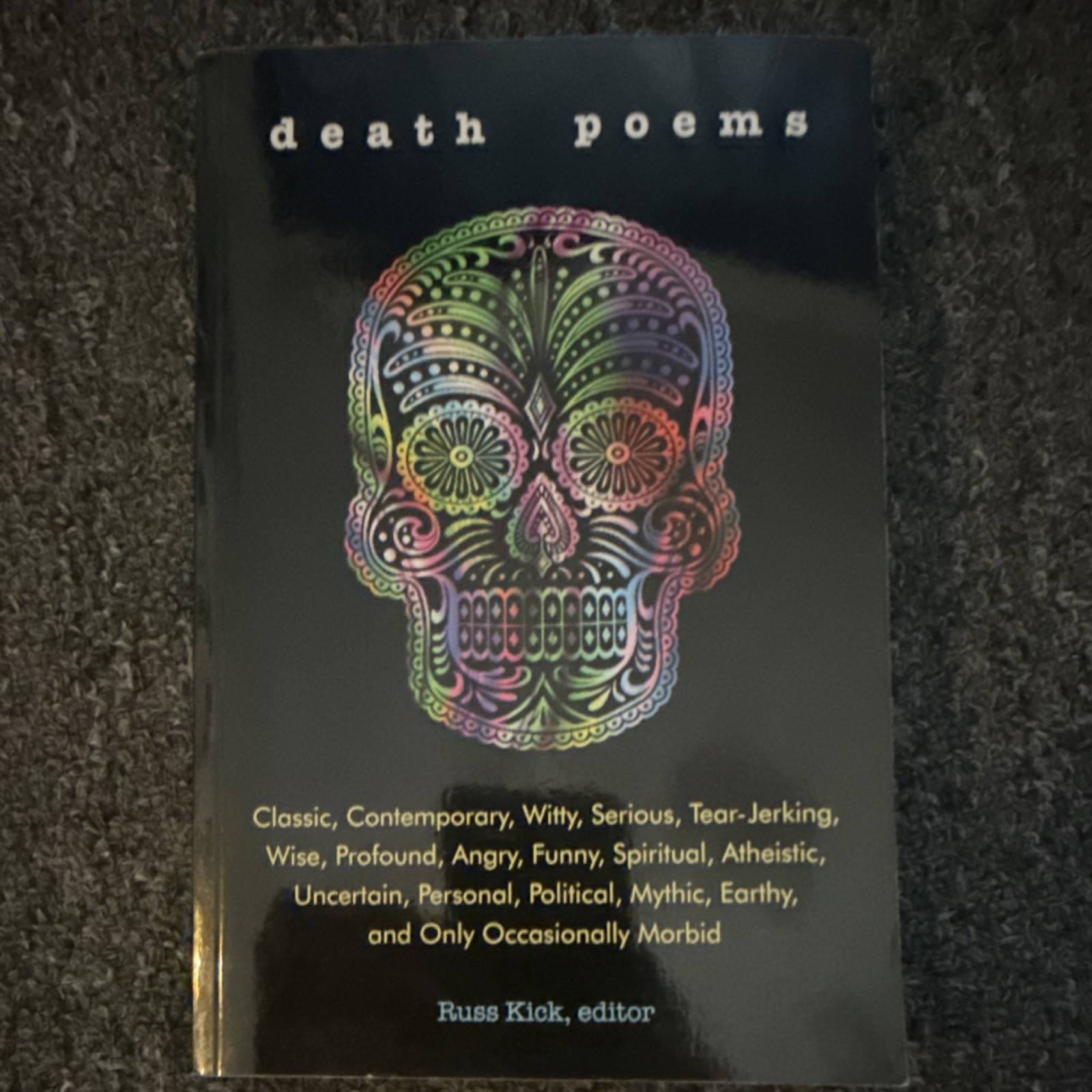 Death Poems Paperback Poetry Anthology Russ Kick Red Wheel Weiser
