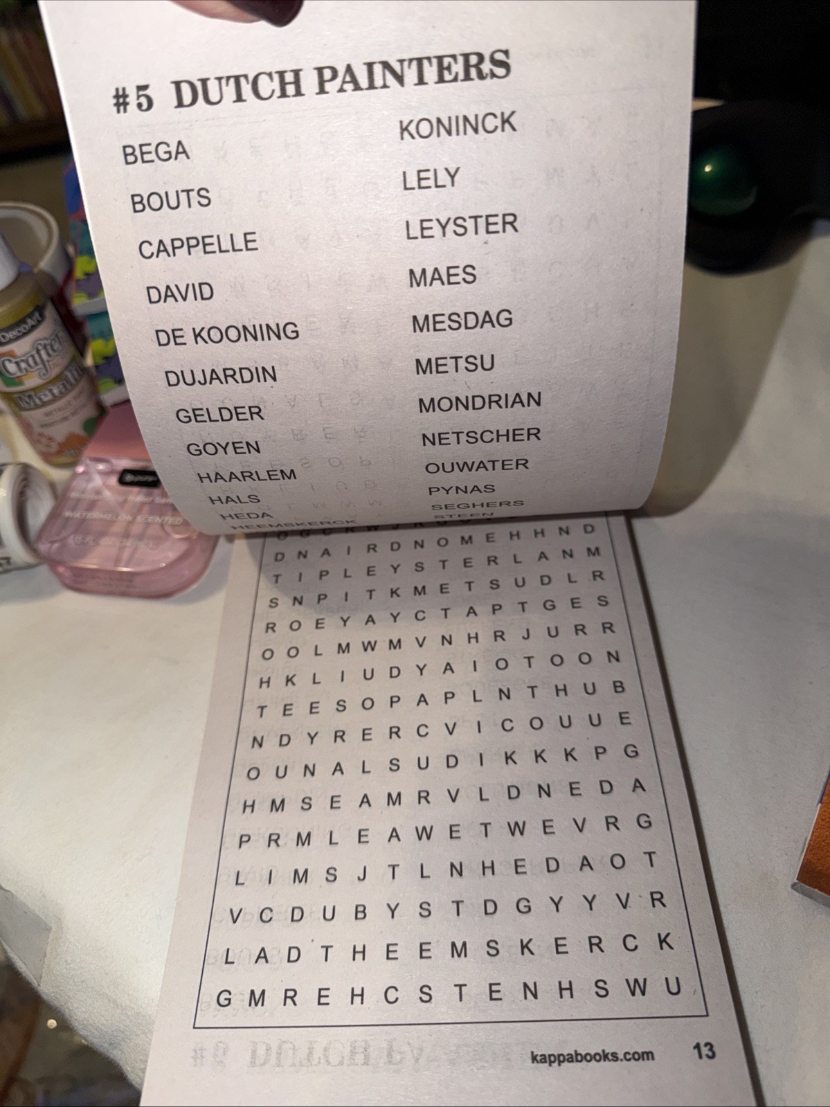 KAPPA Word-Find Pocket Puzzle Volume 182 Pages 162 W/ 73 Puzzles Large Print NEW