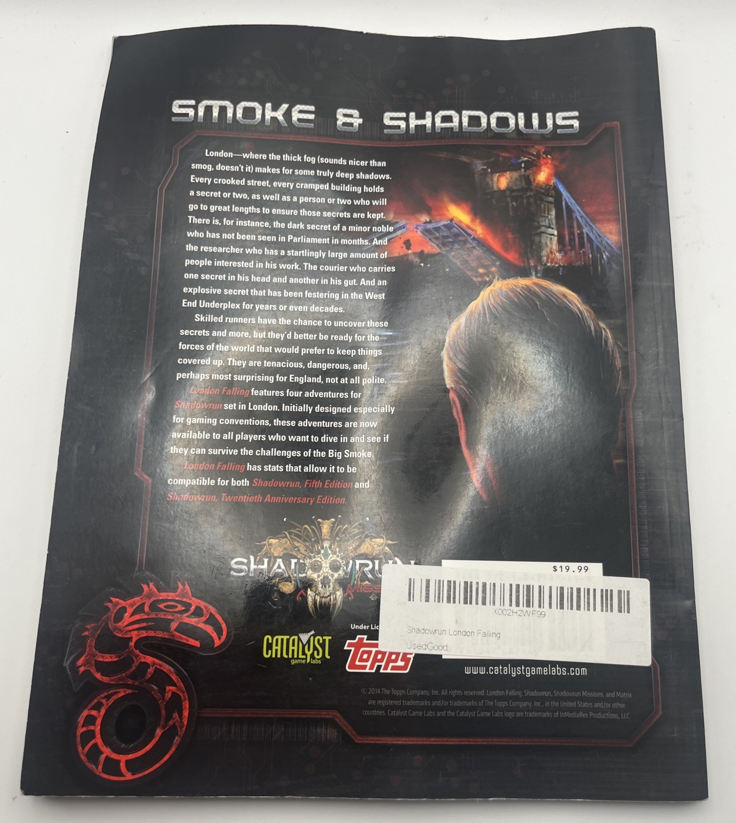 Shadowrun London Falling – Missions Compilation Book Shadow Run