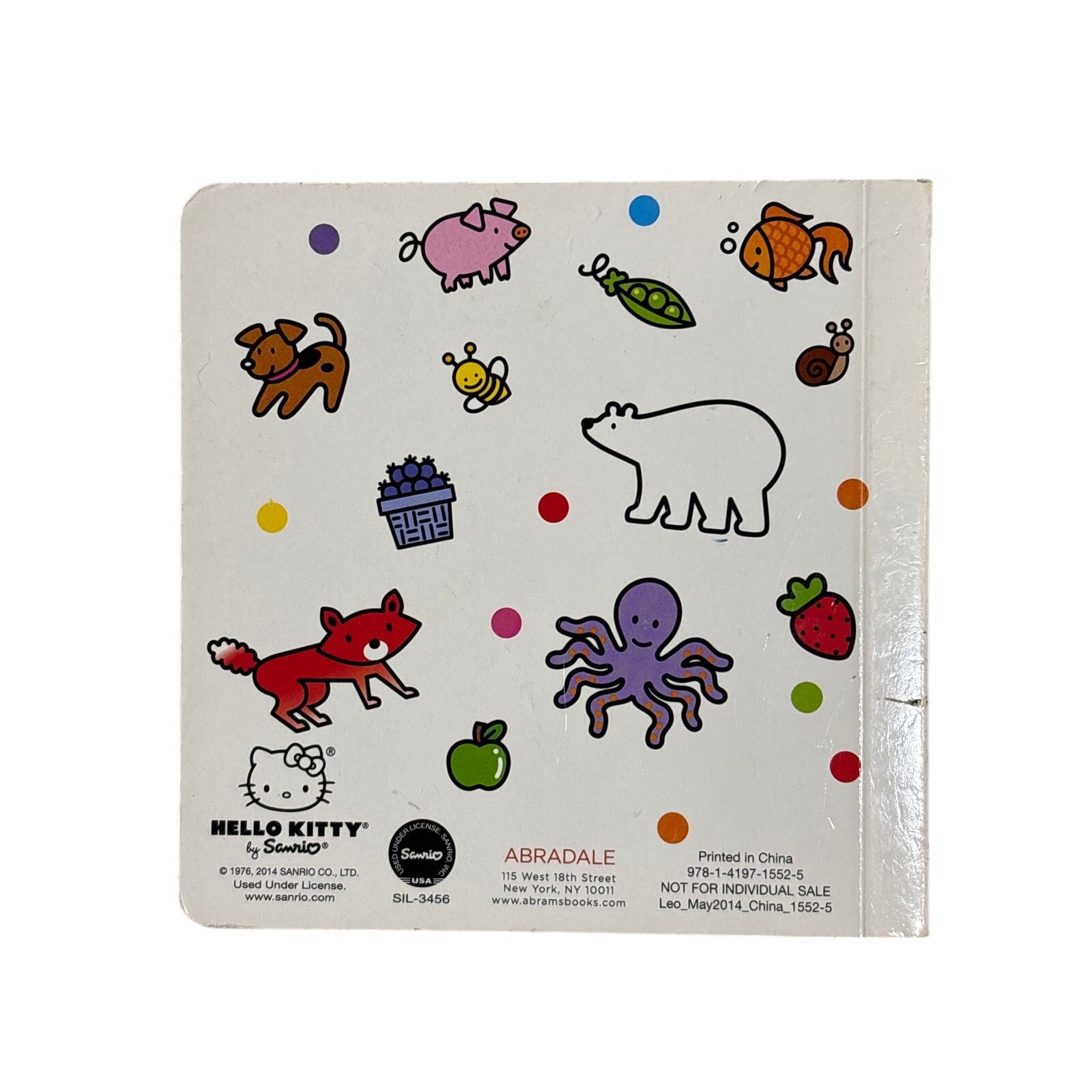 Hello Kitty, Hello Color! Hardcover children’s board book baby 1st print