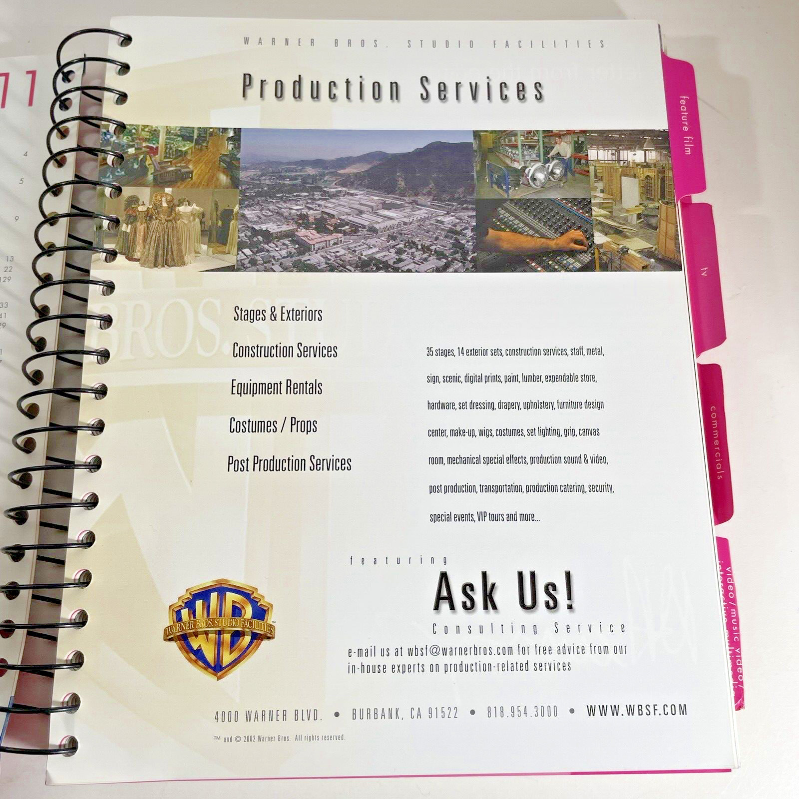 Producers 411 Summer 2002 Vintage Hollywood Spiral Paperback Book 528 pages!