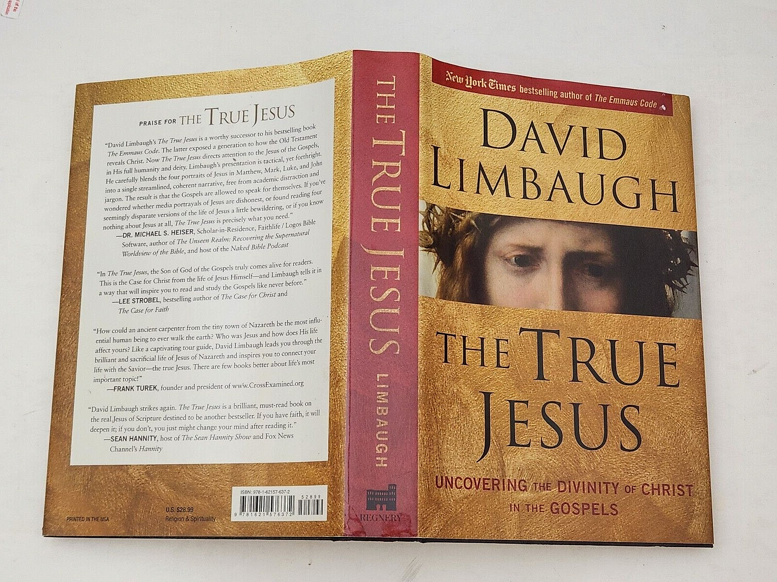 The True Jesus: David Limbaugh. Regnery Publishing 1st Printing. Hardcover 2017