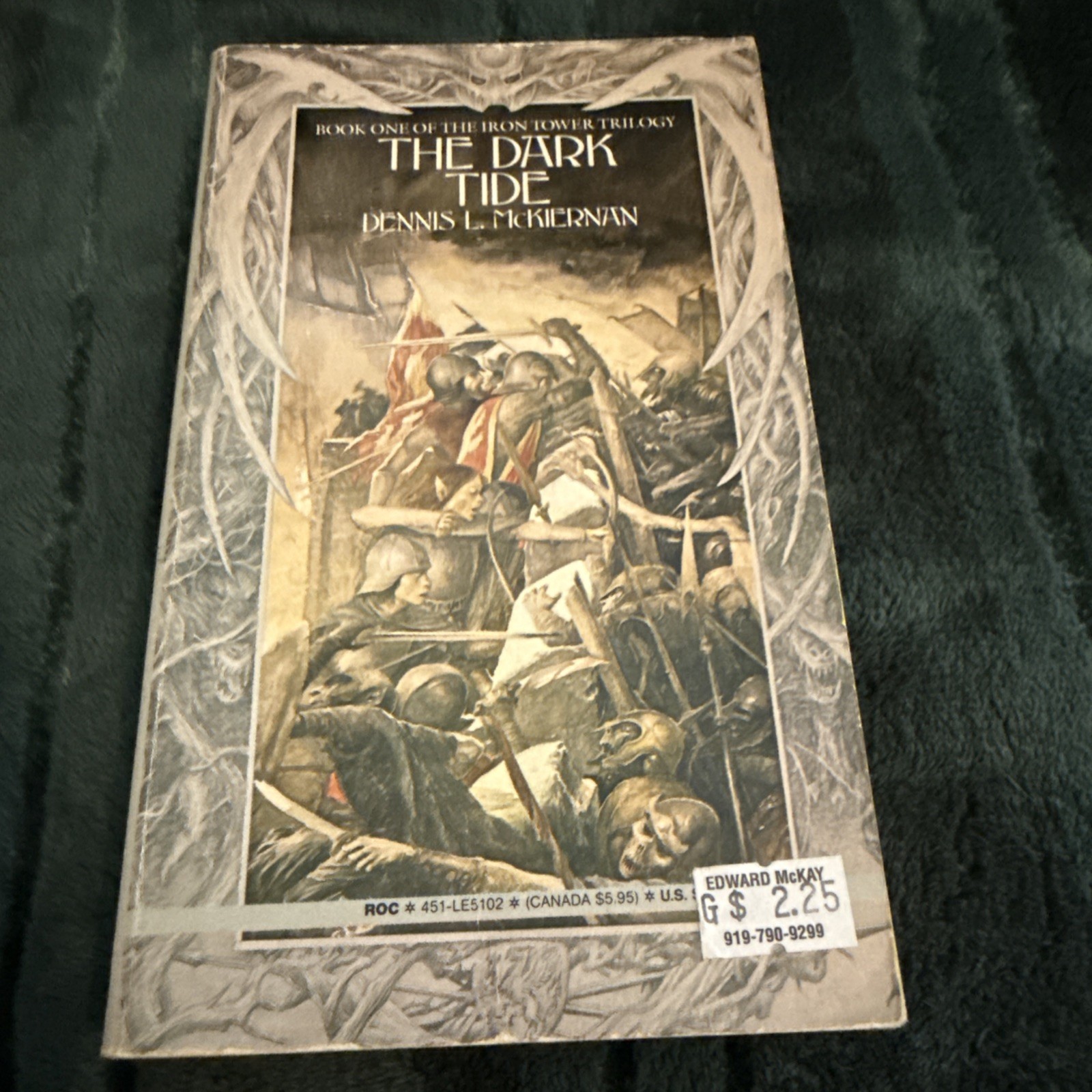 The Dark Tide by Dennis L. McKiernan Iron Tower #1 First Signet Printing 1985