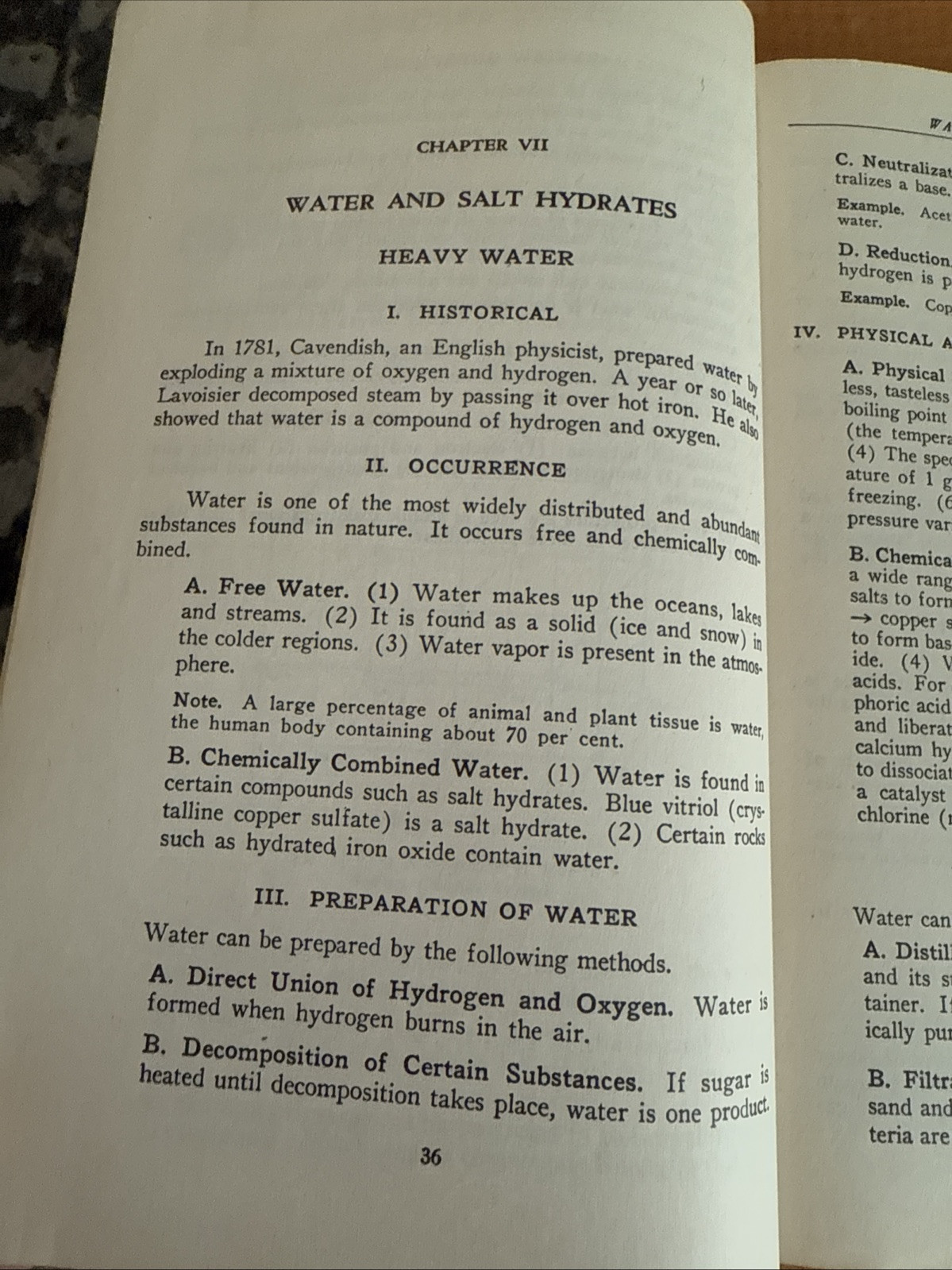 An Outline of First Year College Chemistry by Barnes & Noble (PB, 1945) 6th Ed.