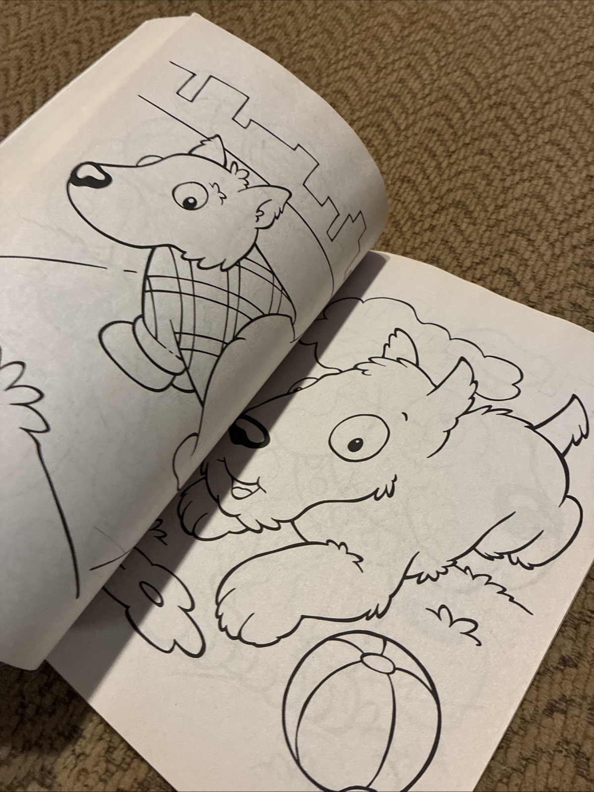 Bendon Playful Puppies Giant Coloring Activity Book Tear Share 150+ Pages New