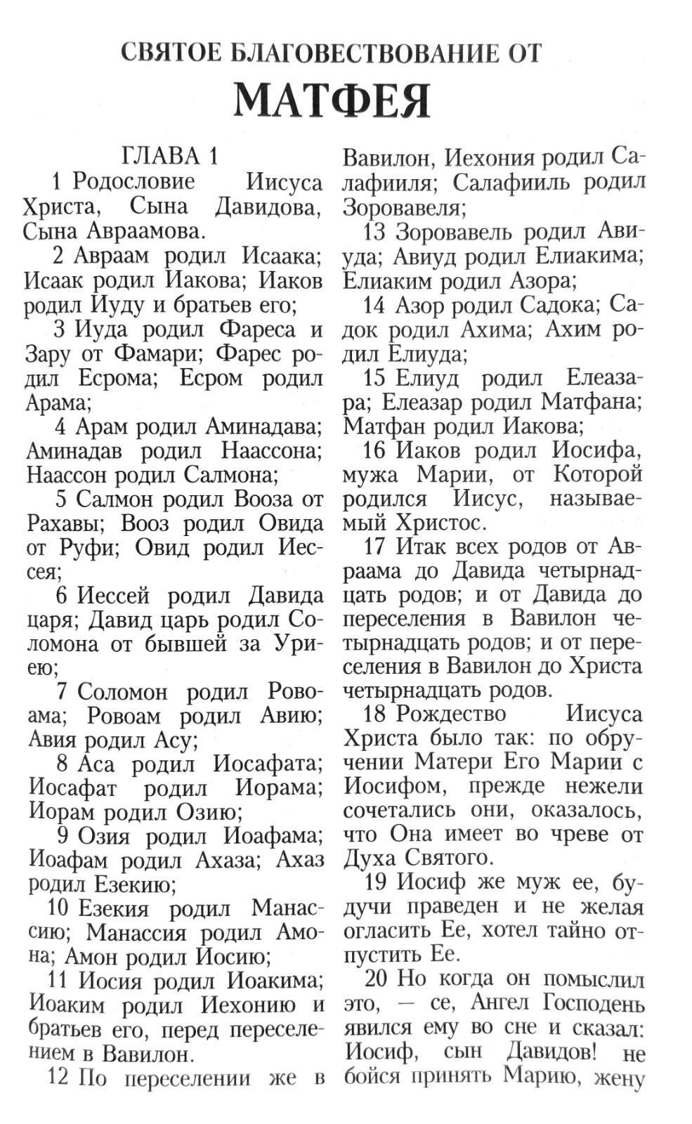 Russian New Testament Medium Size Новый Завет и Псалтырь Гедеоновский