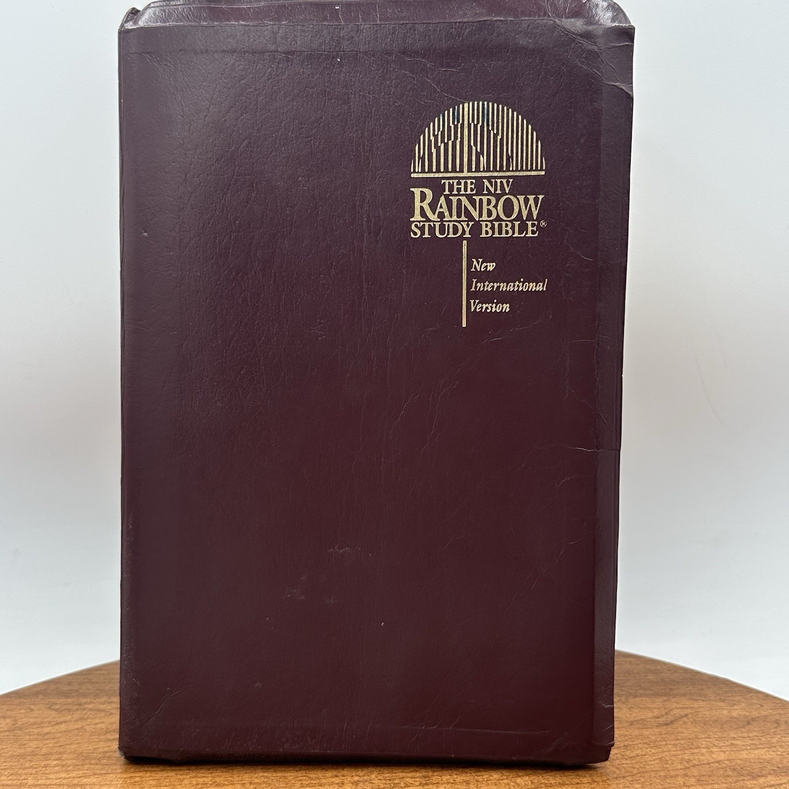 NIV Rainbow Study Bible Color Coded Bold Line Edition Burgundy RSI