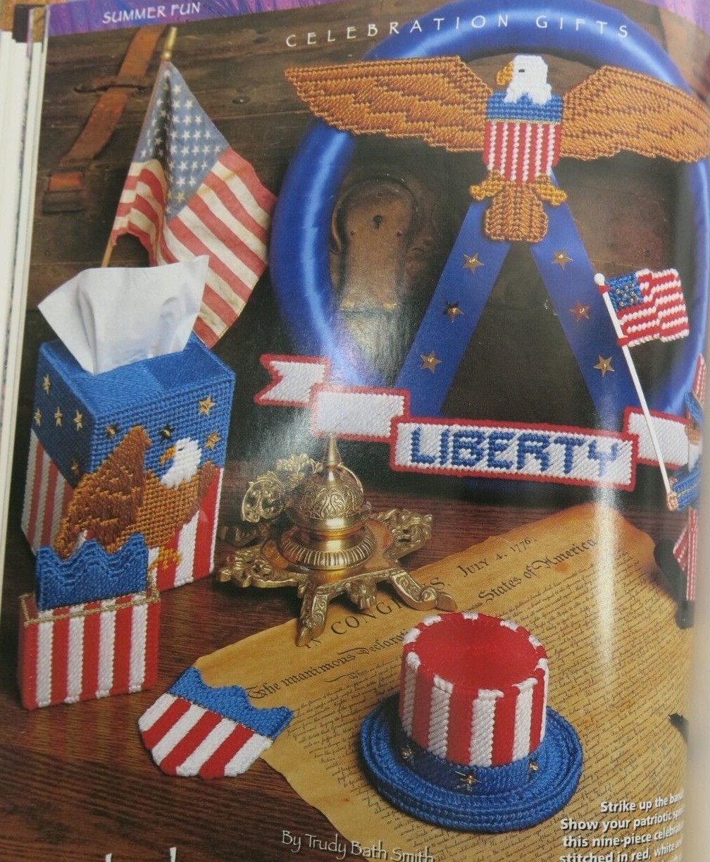 Hardcover “Plastic Canvas Celebration Gifts” Book, 160 pages for 67 DIY Gifts