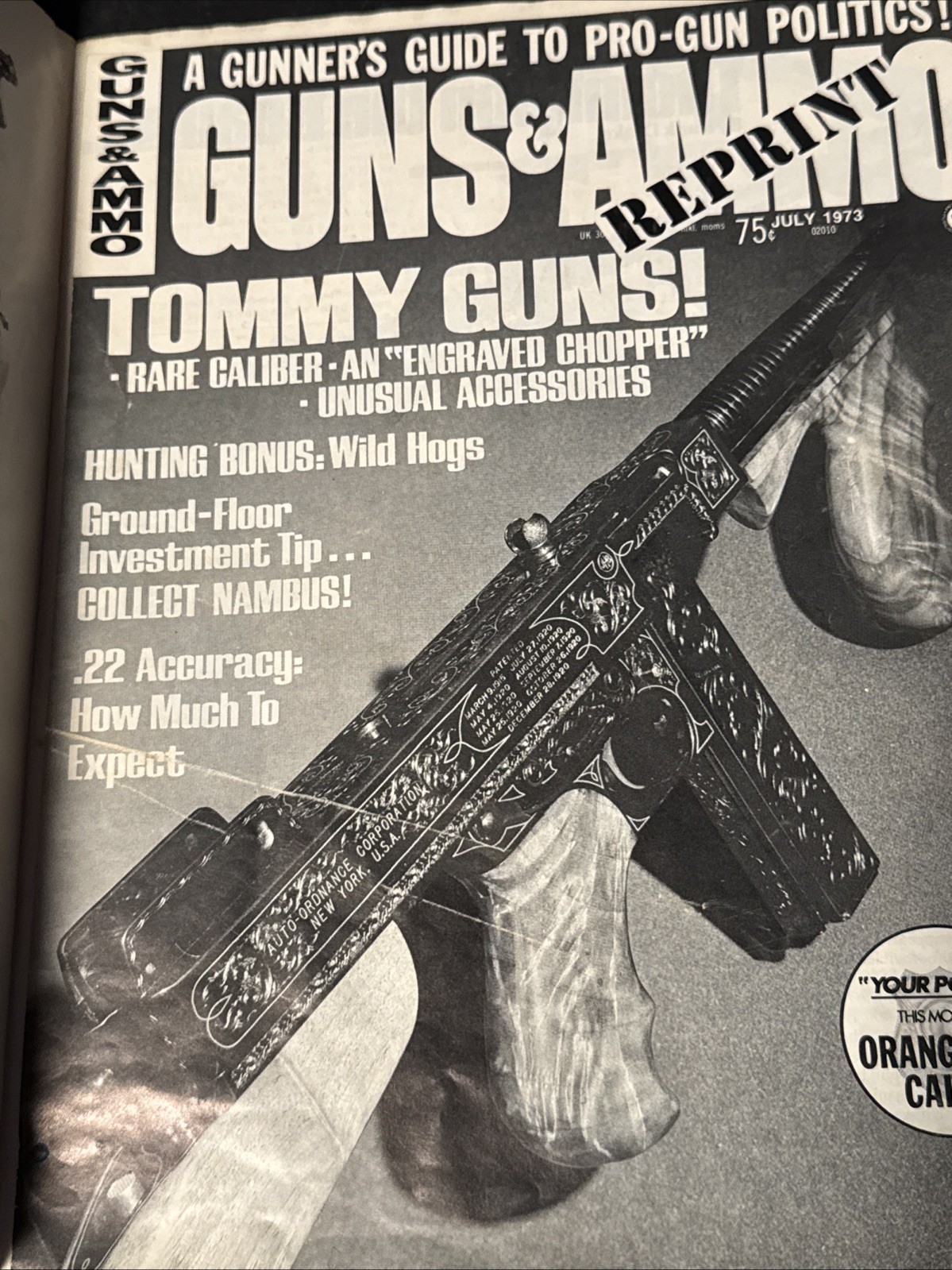 VTG Machine Guns and Submachine Guns For Shooter or Collector J. CURTIS EARL 70S