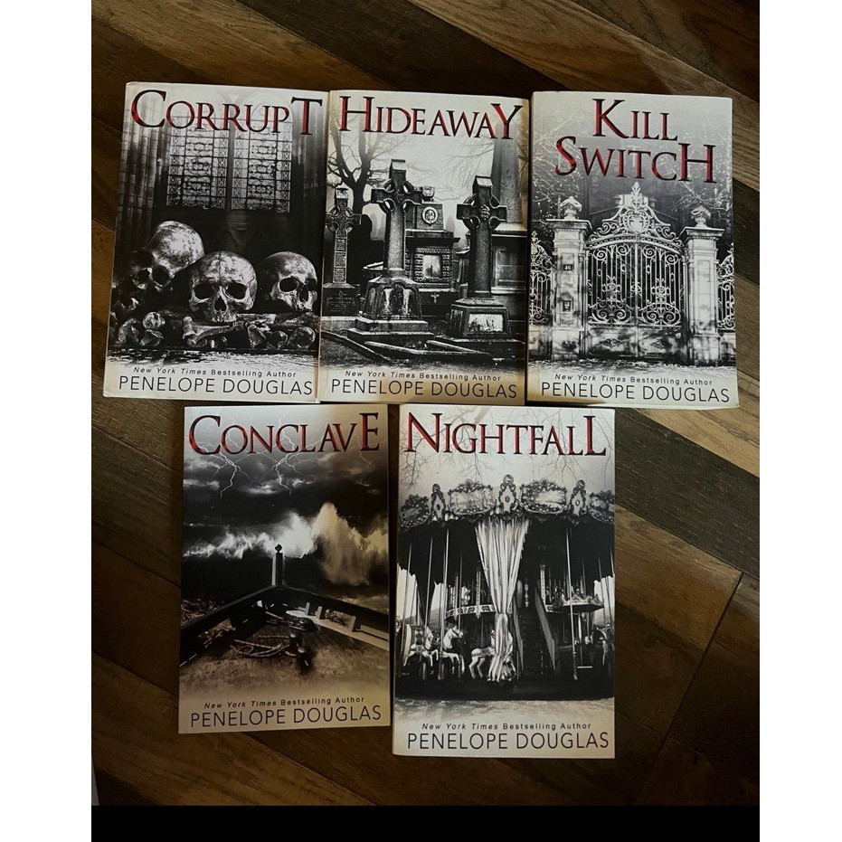 Penelope Douglas Paperback Lot: Corrupt Hideaway Kill Switch Conclave Nightfall