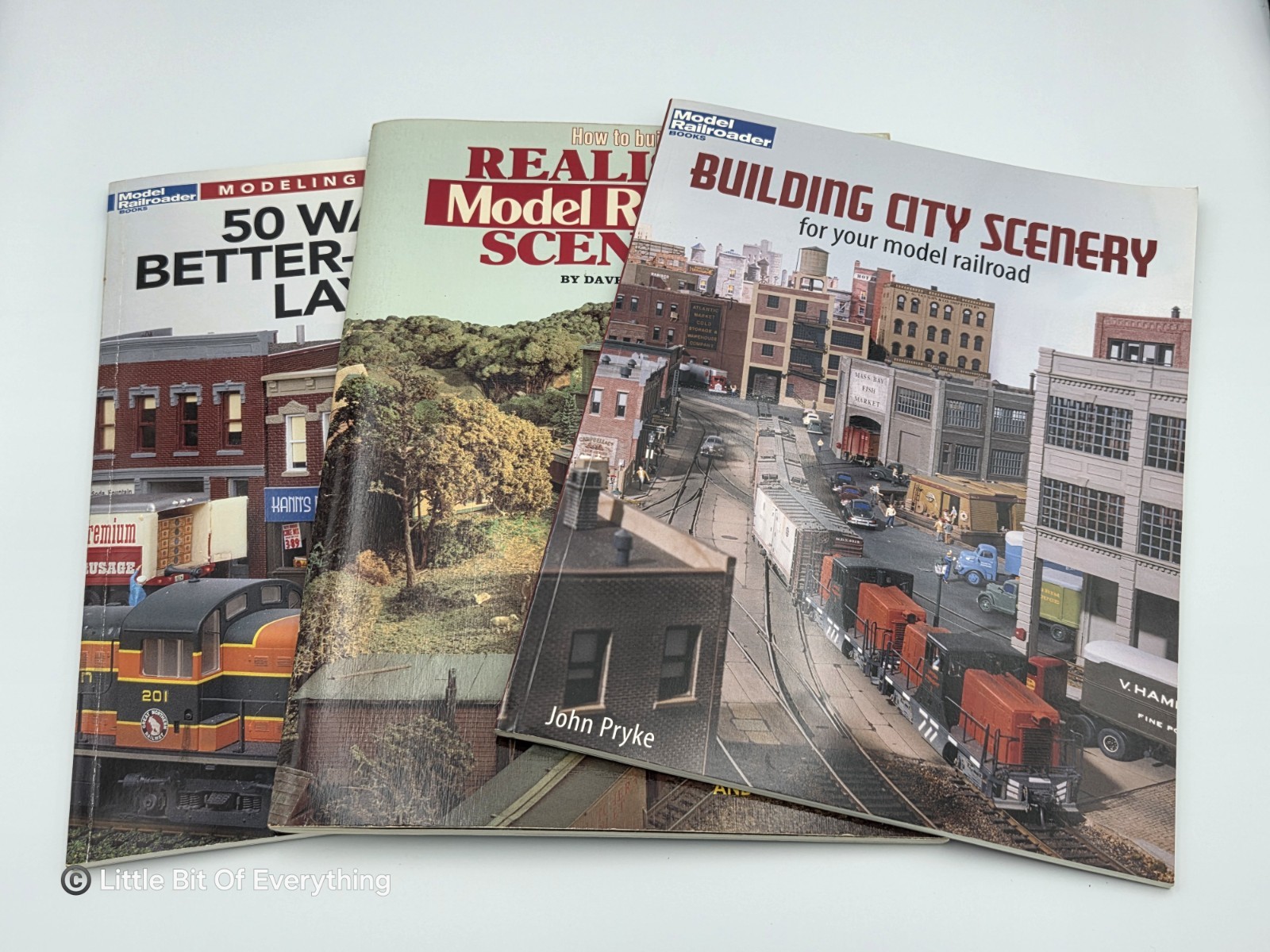 Kalmbach 3 Book Lot: City Scenery; Realistic MR Scenery; 50 Ways Better Layout