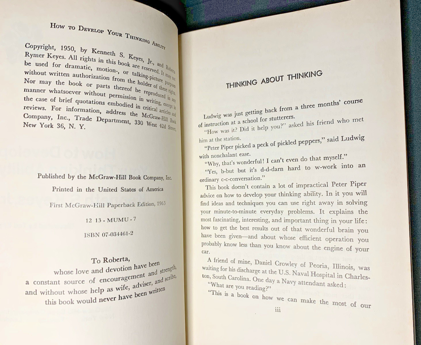 How to Develop Your Thinking Ability Kenneth Keyes 1st PB 1963 Ted Key Cartoons