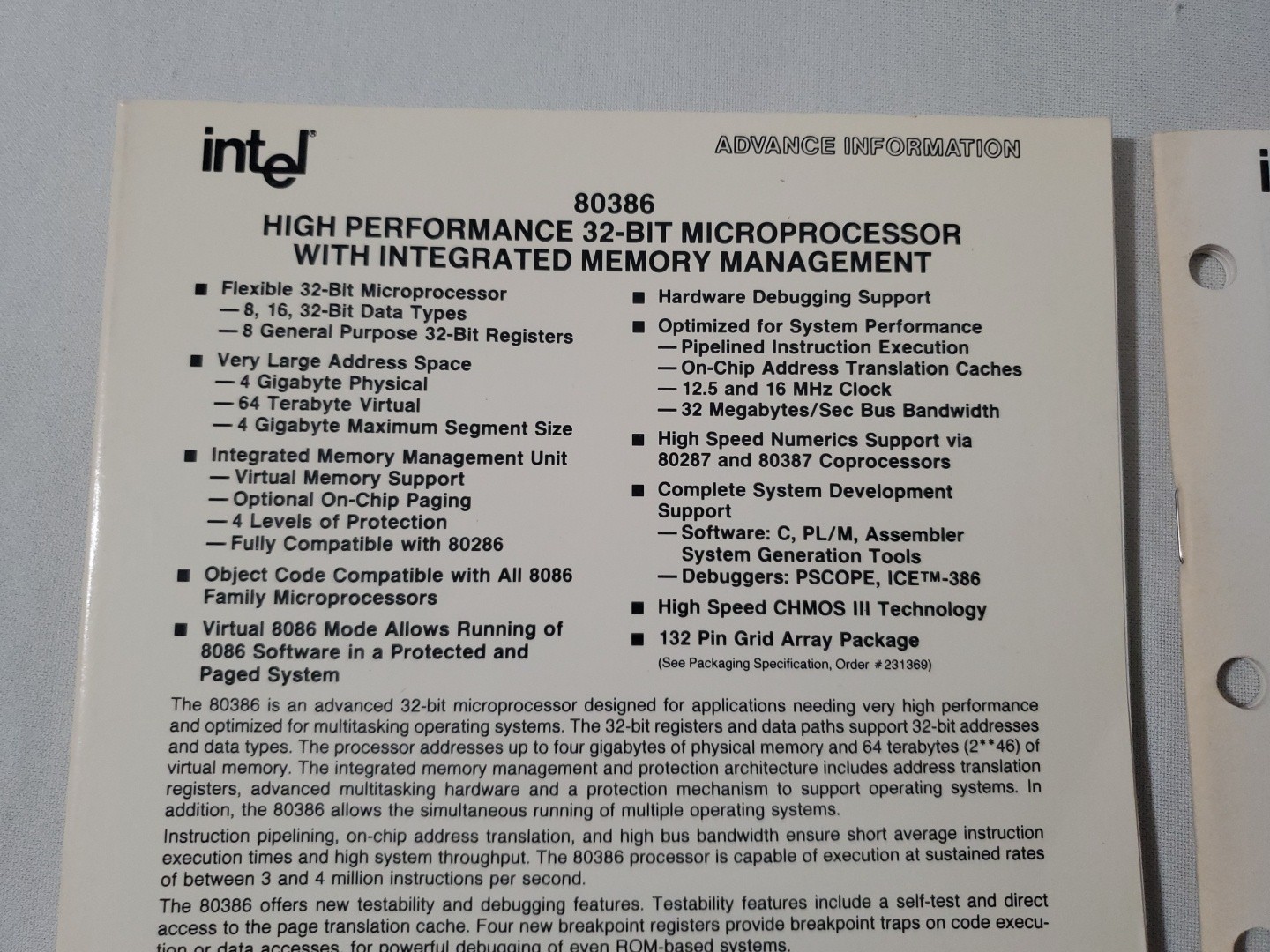 Lot of 6 INTEL CPU CHIP REFERENCE/ USER’S MANUALS iAPX 286, iAPX 86/88, 186, 386
