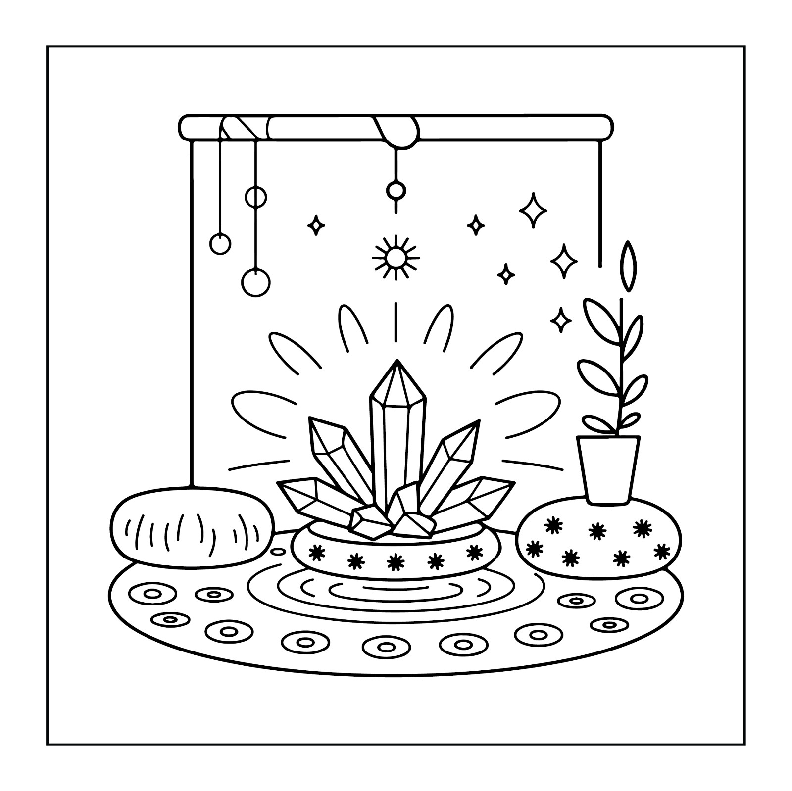 Cozy spaces coloring book