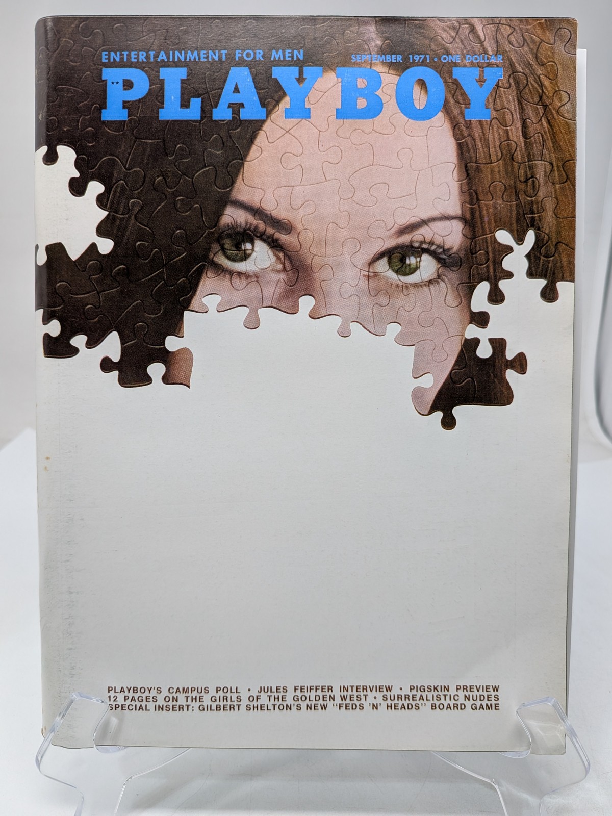 Playboy Magazine September 1971 🔥 PM Crystal Smith 🔥 Jules Feiffer 🔥