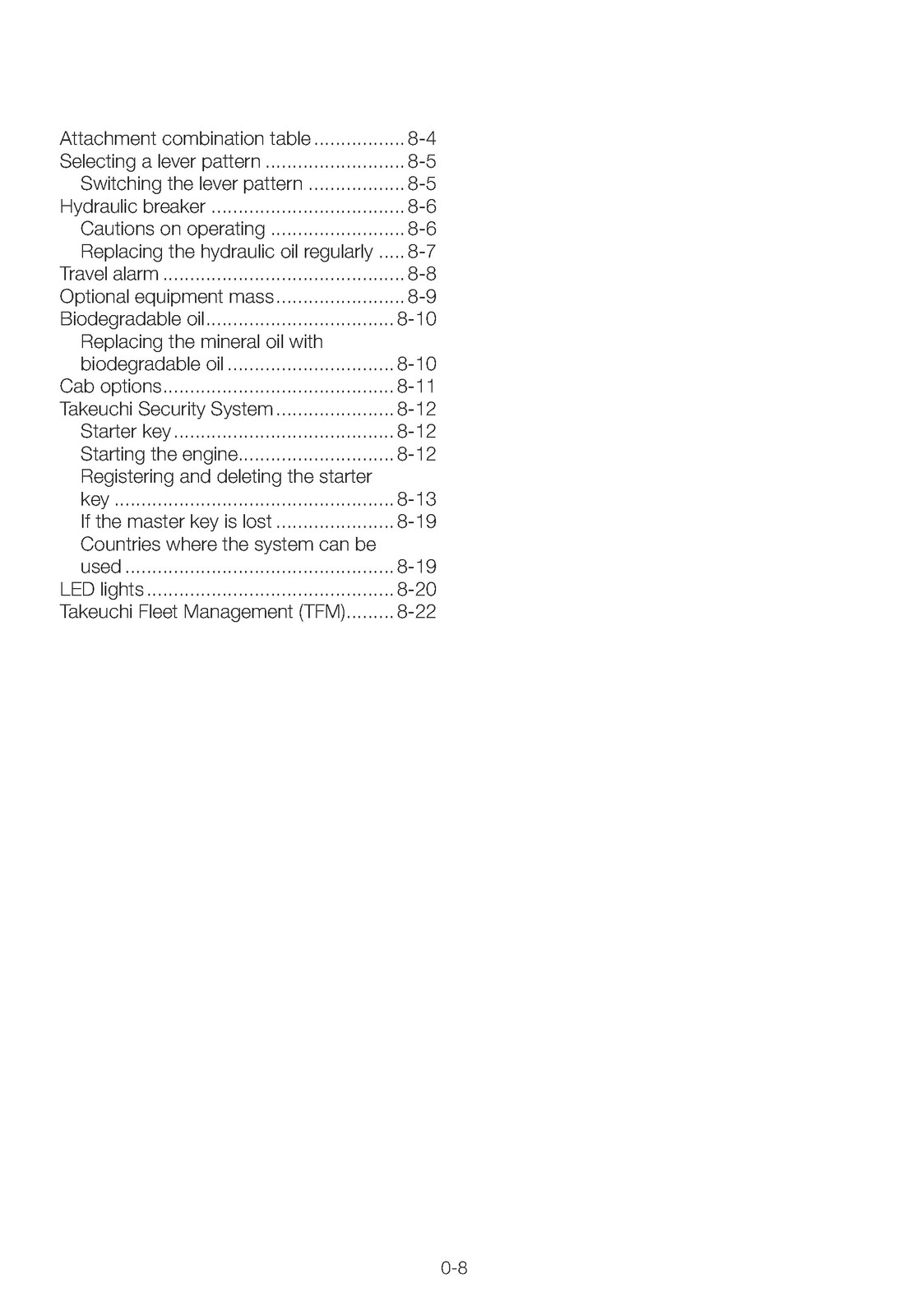 TAKEUCHI TB280FR EXCAVATOR OPERATORS MANUAL – METAL SPIRAL BOUND – TOUGH COVERS