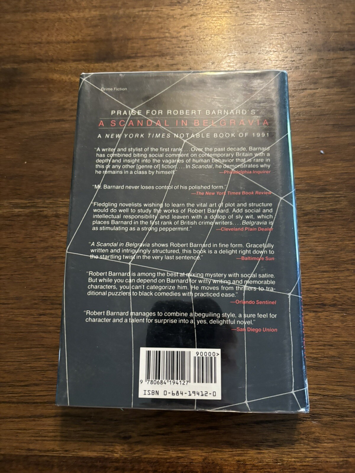 SIGNED A Fatal Attachment Robert Barnard 1st Printing Edition 1992 HCDJ