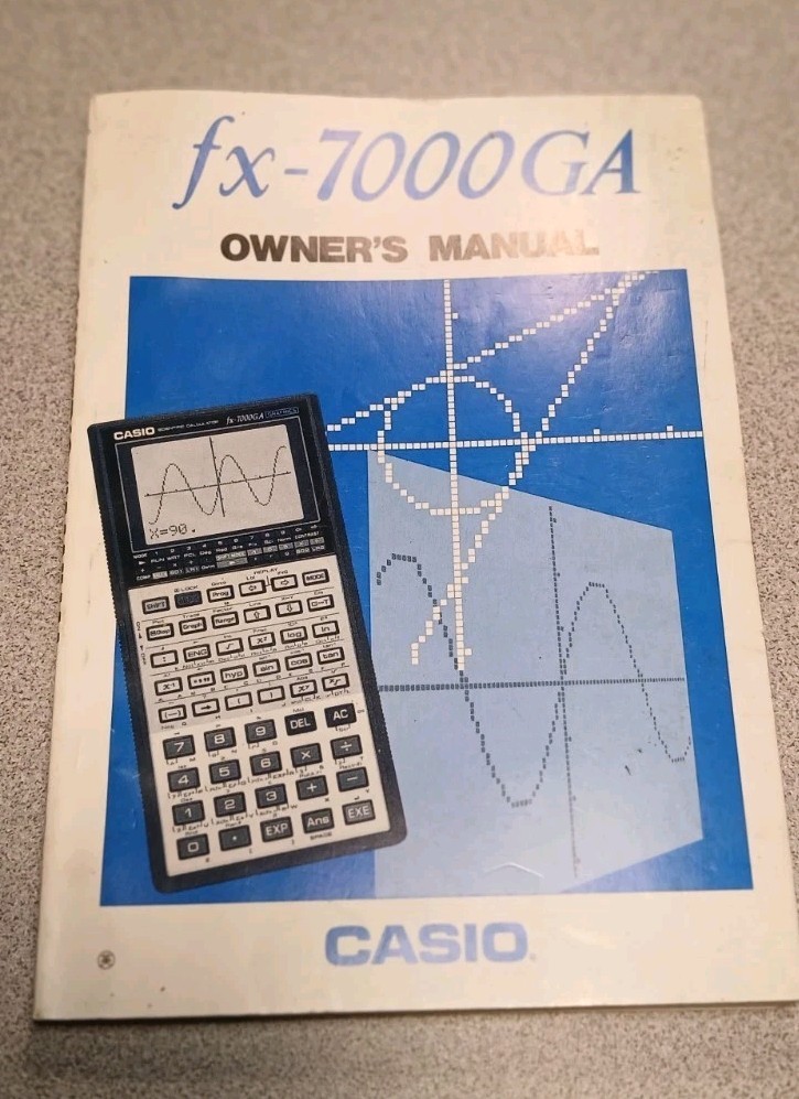 Vintage Casio FX-4000P Owner’s Manual Paperback Printed In Japan PB