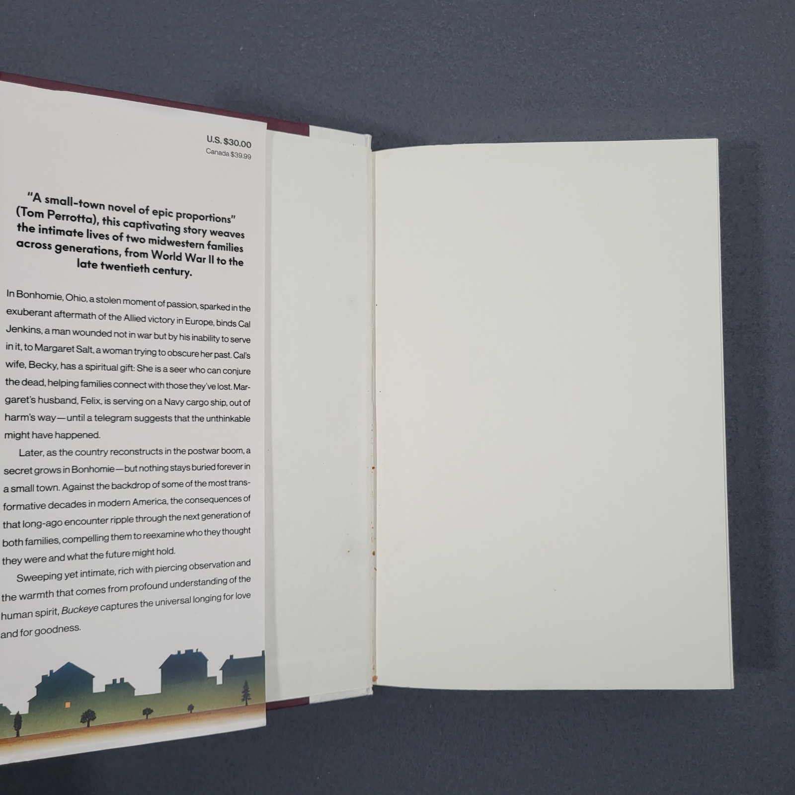 Buckeye Patrick Ryan SIGNED First Edition Hardcover Book Historical Literary