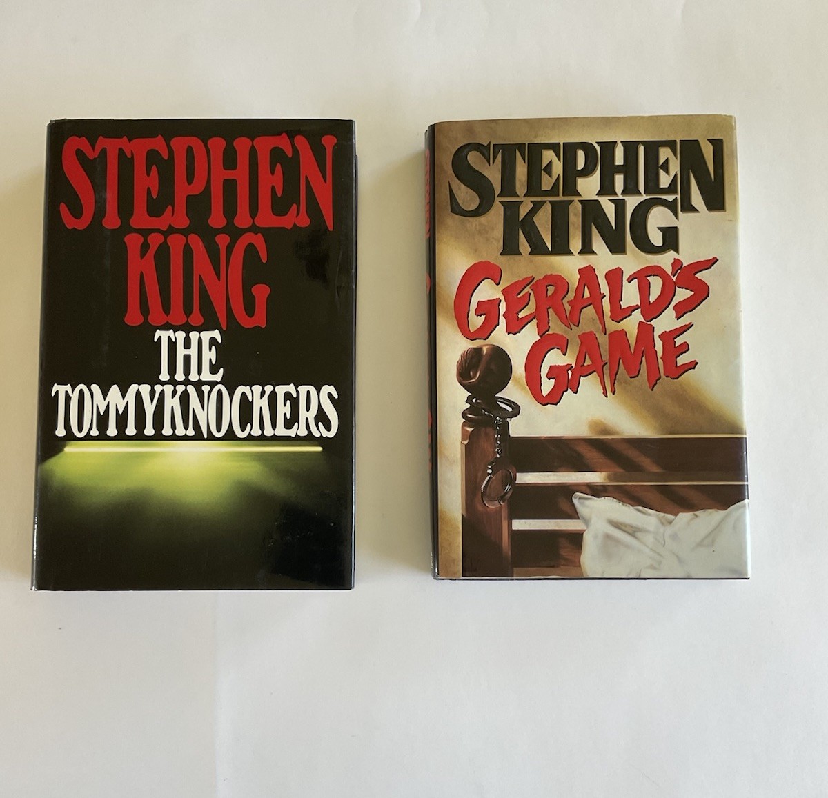 2 Hardcover Book Stephen King Lot Gerald’s Game 1st Print & The Tommyknockers