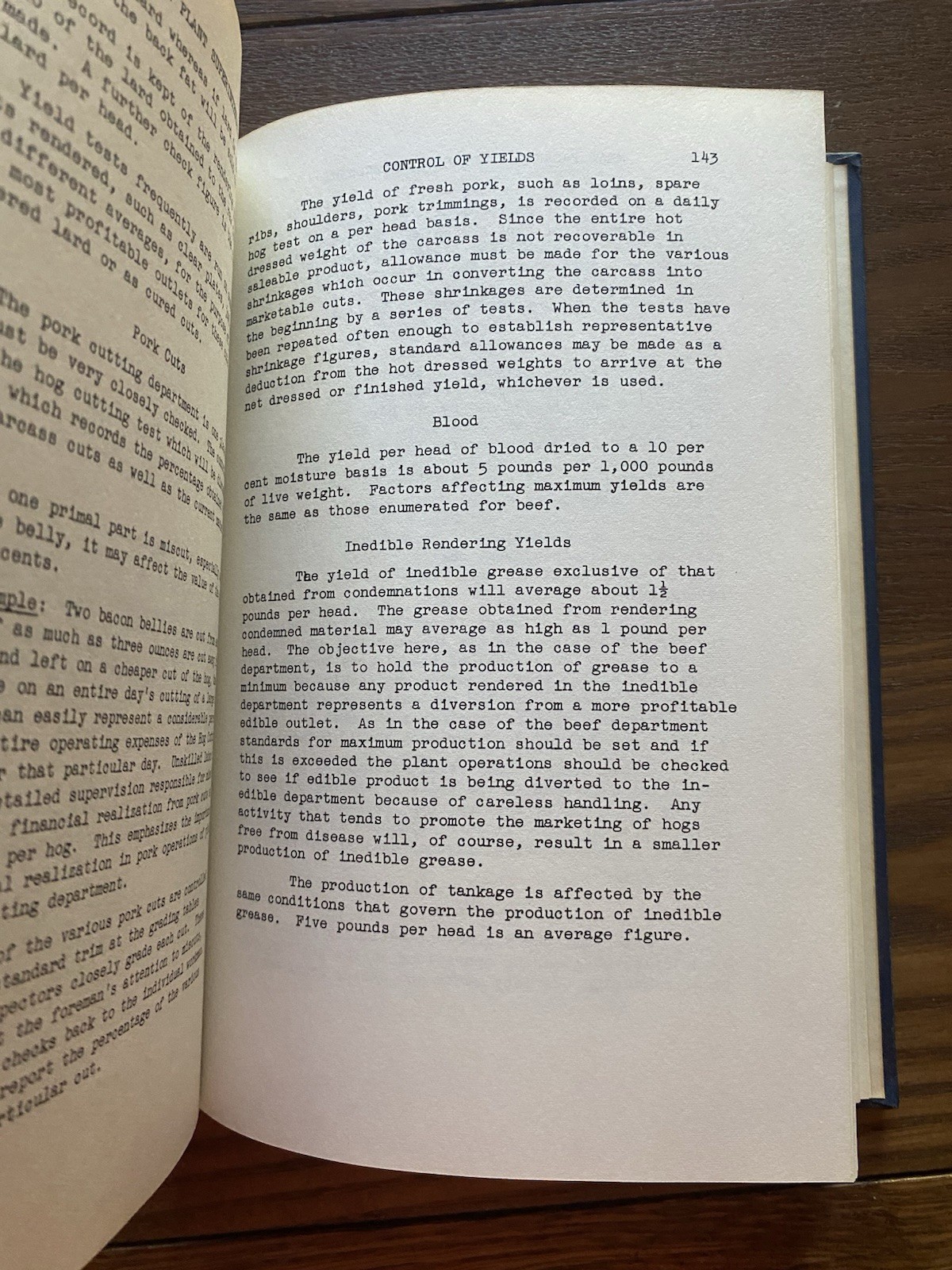 Meat Packing Plant Superintendency 3rd Revised Ed 1955 Hardcover
