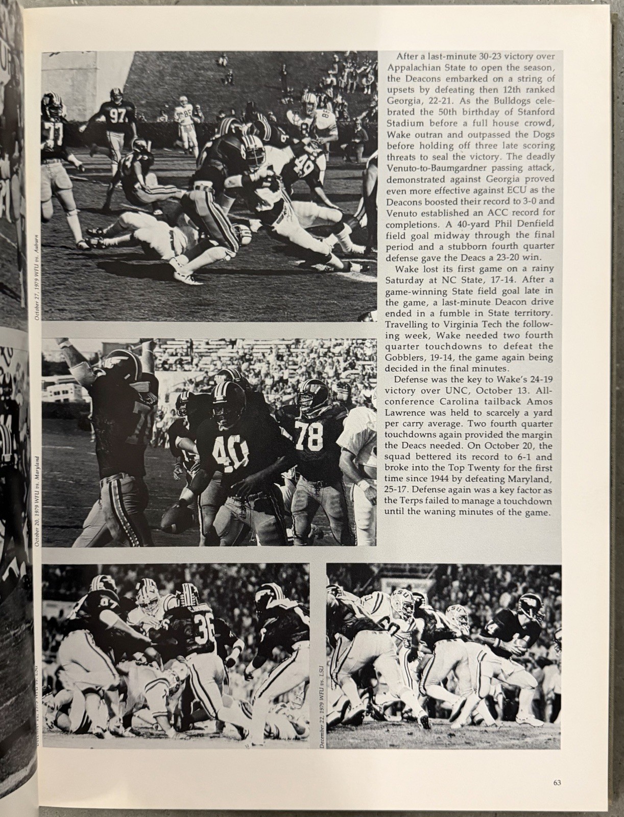 1980 WAKE FOREST UNIVERSITY YEARBOOK, THE HOWLER, WINSTON-SALEM, NC