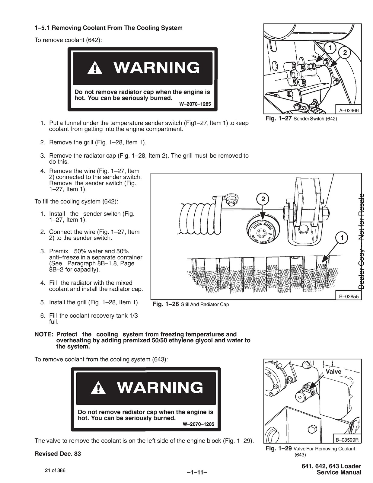 BOBCAT 641 642 643 H Series Skid Steer Loader Service Manual 1996, FOLDOUTS