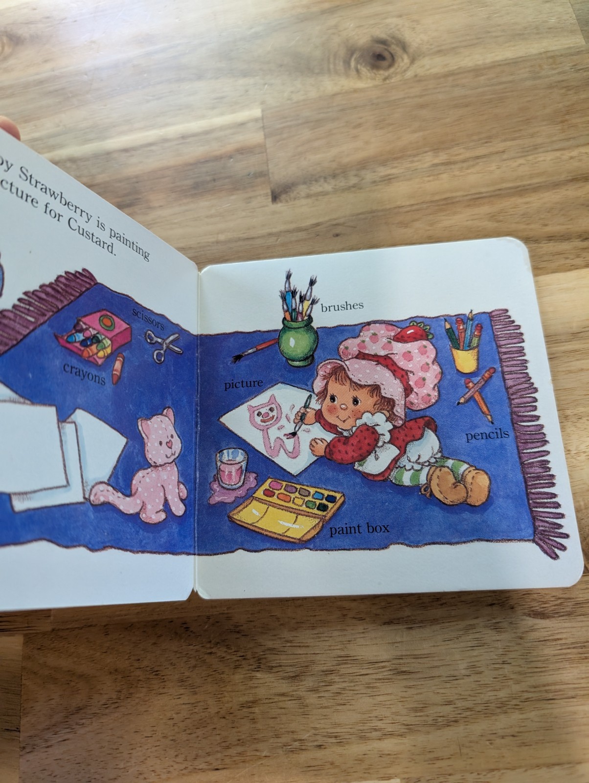Book Baby Strawberry Shortcake playtime words 1984 RARE VINTAGE HARDCOVER