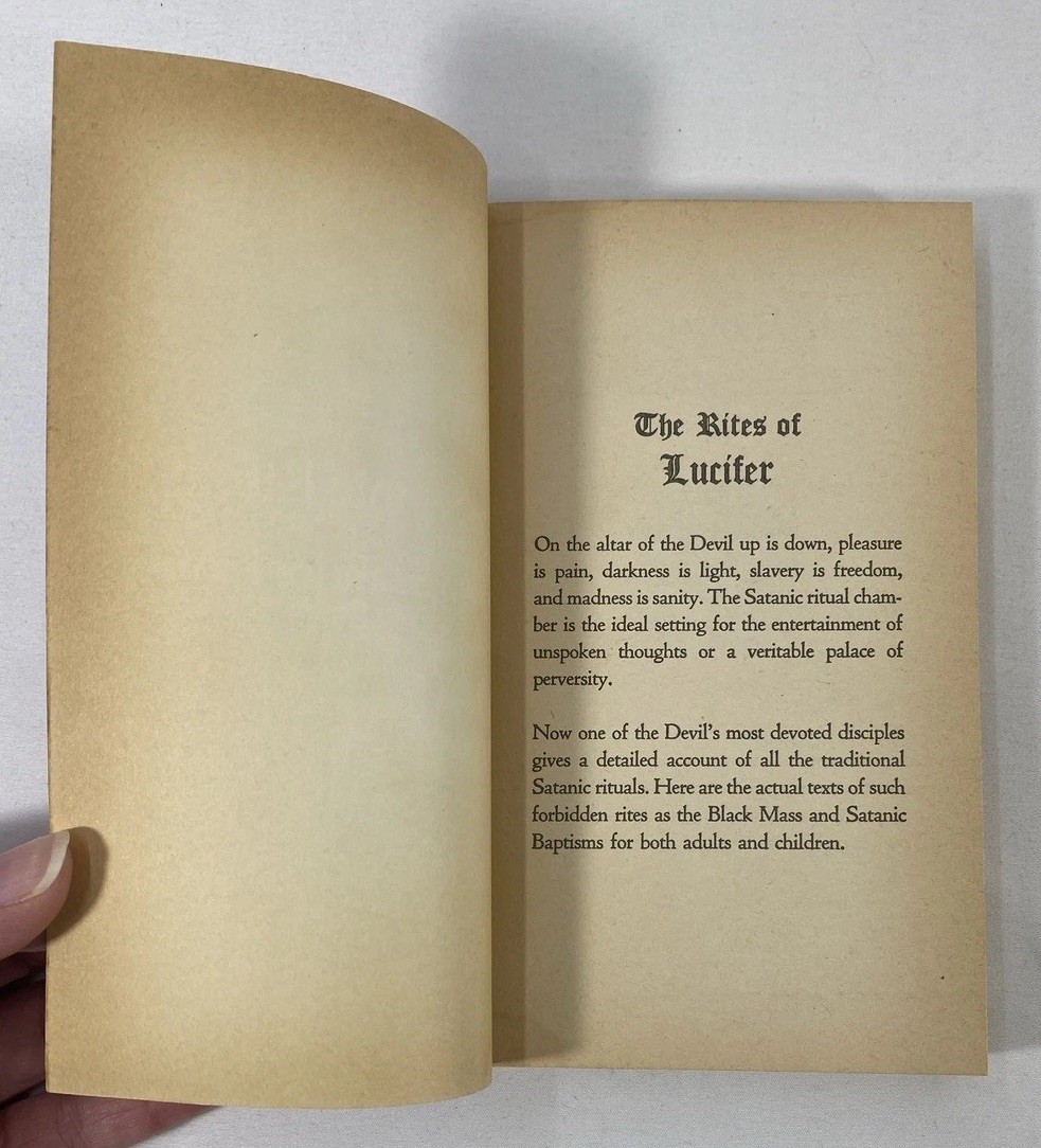 2 PB lot – The Satanic Rituals + The Devil’s Notebook – Anton Szandor LaVey