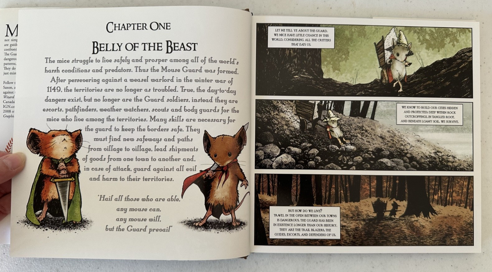 Mouse Guard Fall 1152 Baldwin the Brave Other Tales SIGNED David Petersen sketch