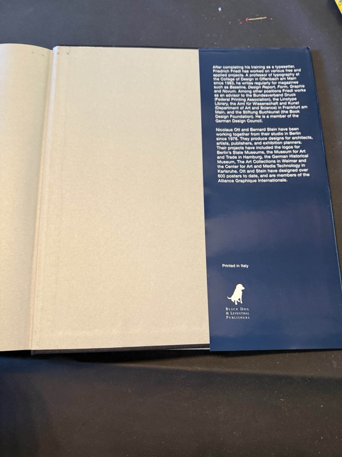 Typography Encyclopedia Type Design History Friedl Ott Stein HC DJ Large