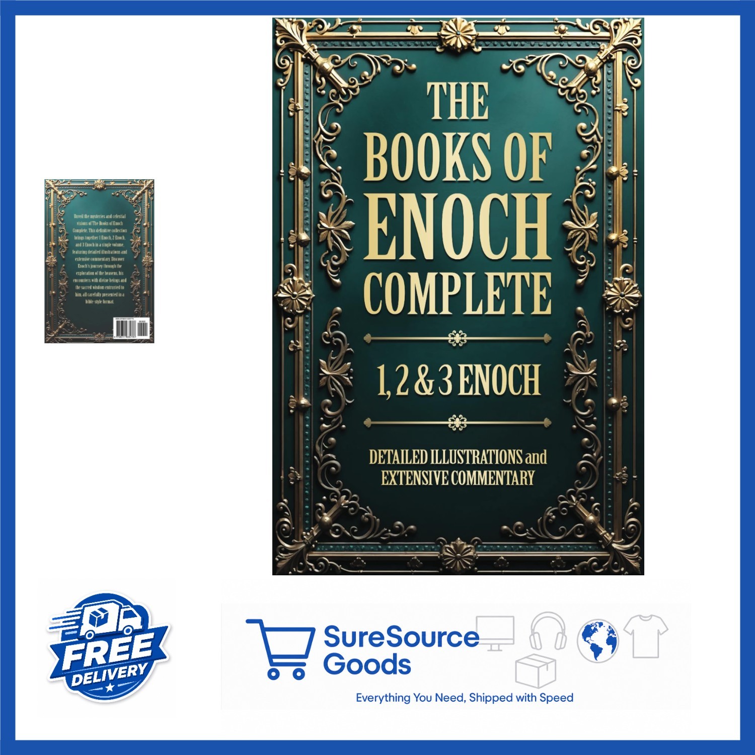 The Books of Enoch Illustrated Edition 207 Pages with Detailed Commentary