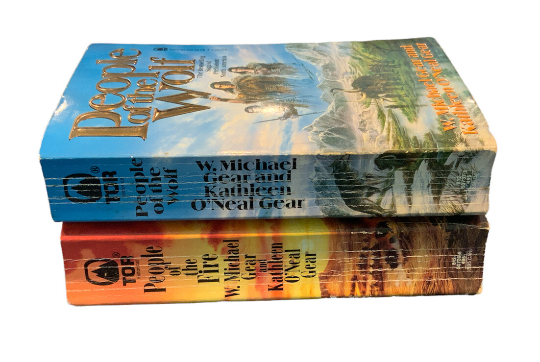 People of the Fire and People of the Wolf Paperback Books by W. Michael Gear