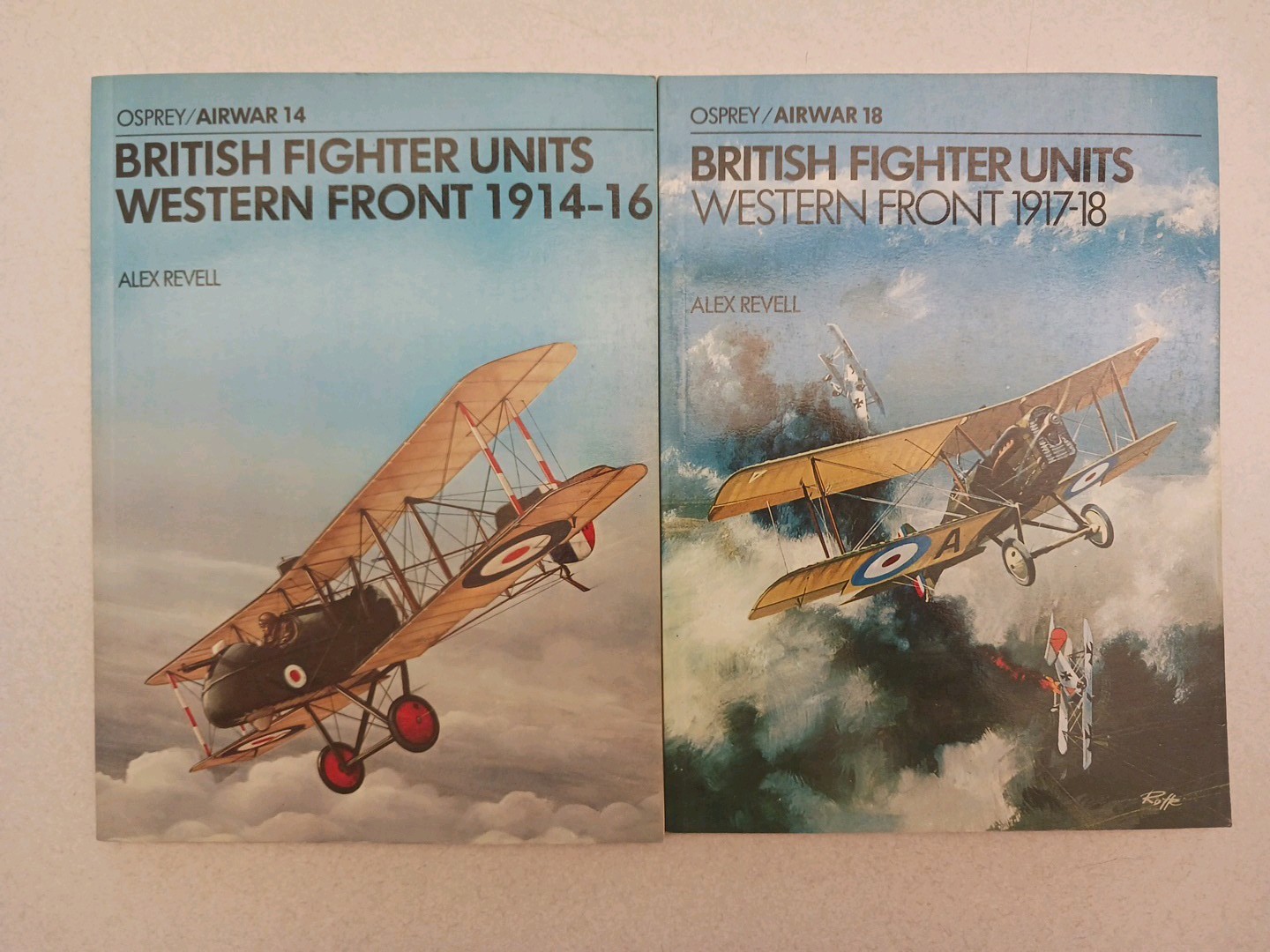 WW1 British Fighter Units: Western Front LOT of 2 (Osprey Airwar #14 #18) Revell