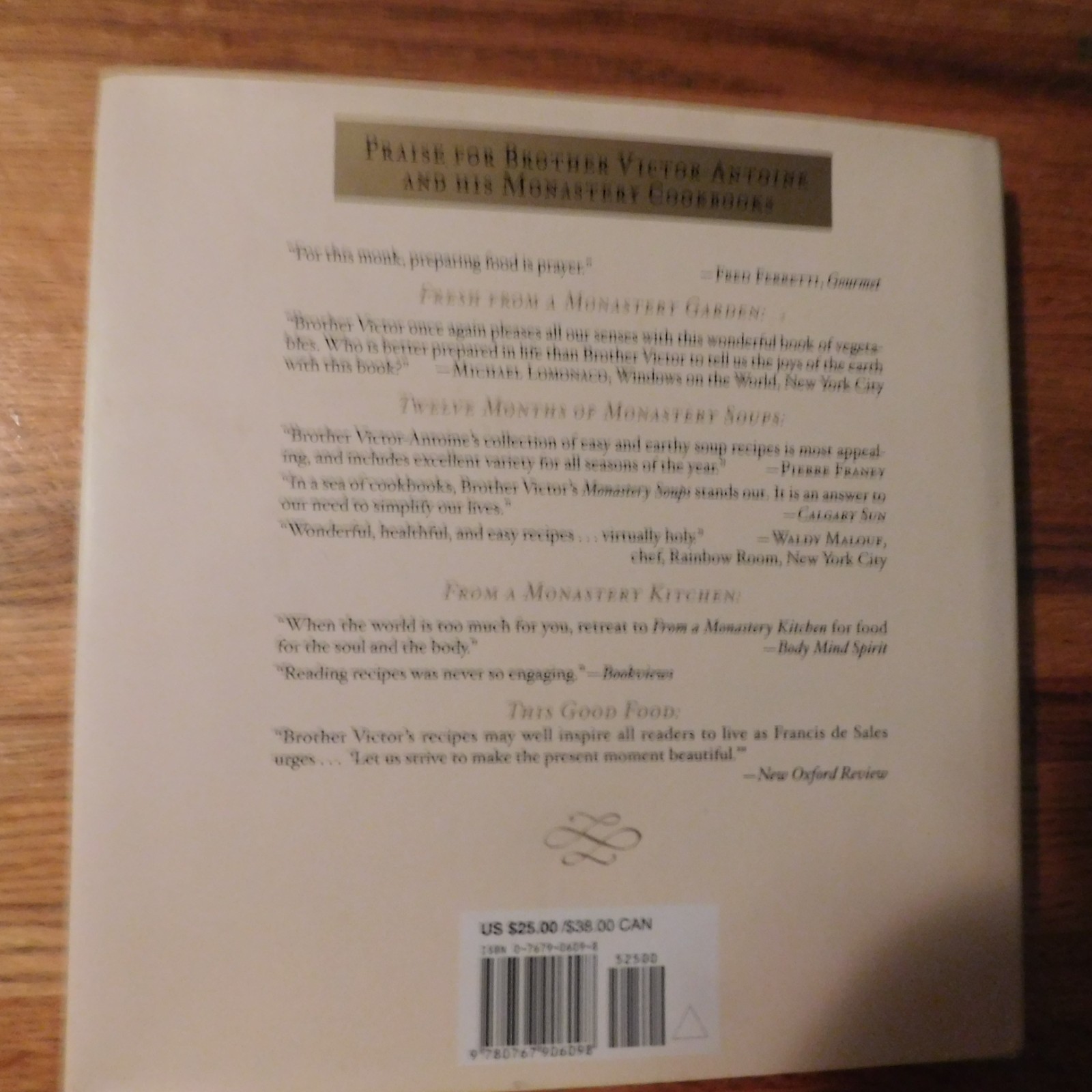 BN SIMPLICITY from a Monastery Kitchen (2001) HCDJ 1st ED
