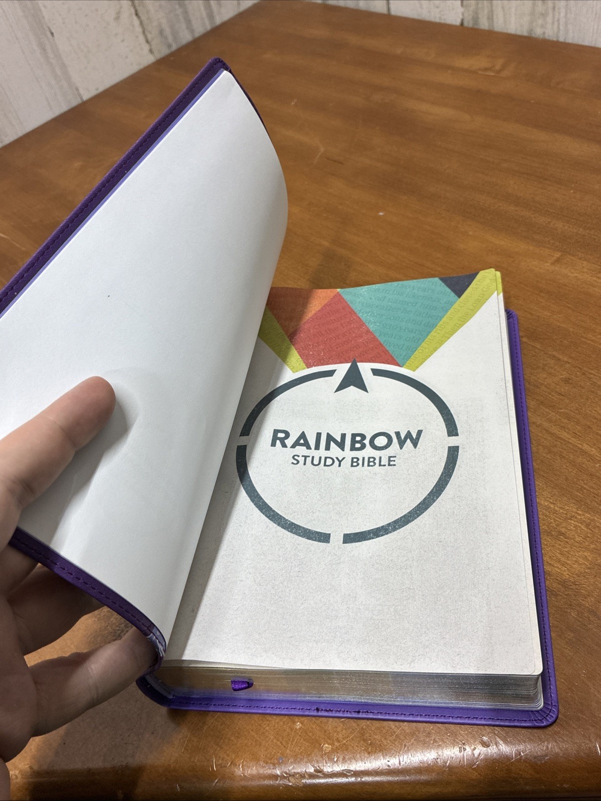 CSB Rainbow Study Bible, Purple Leather Touch, Holman Christian Standard Bible