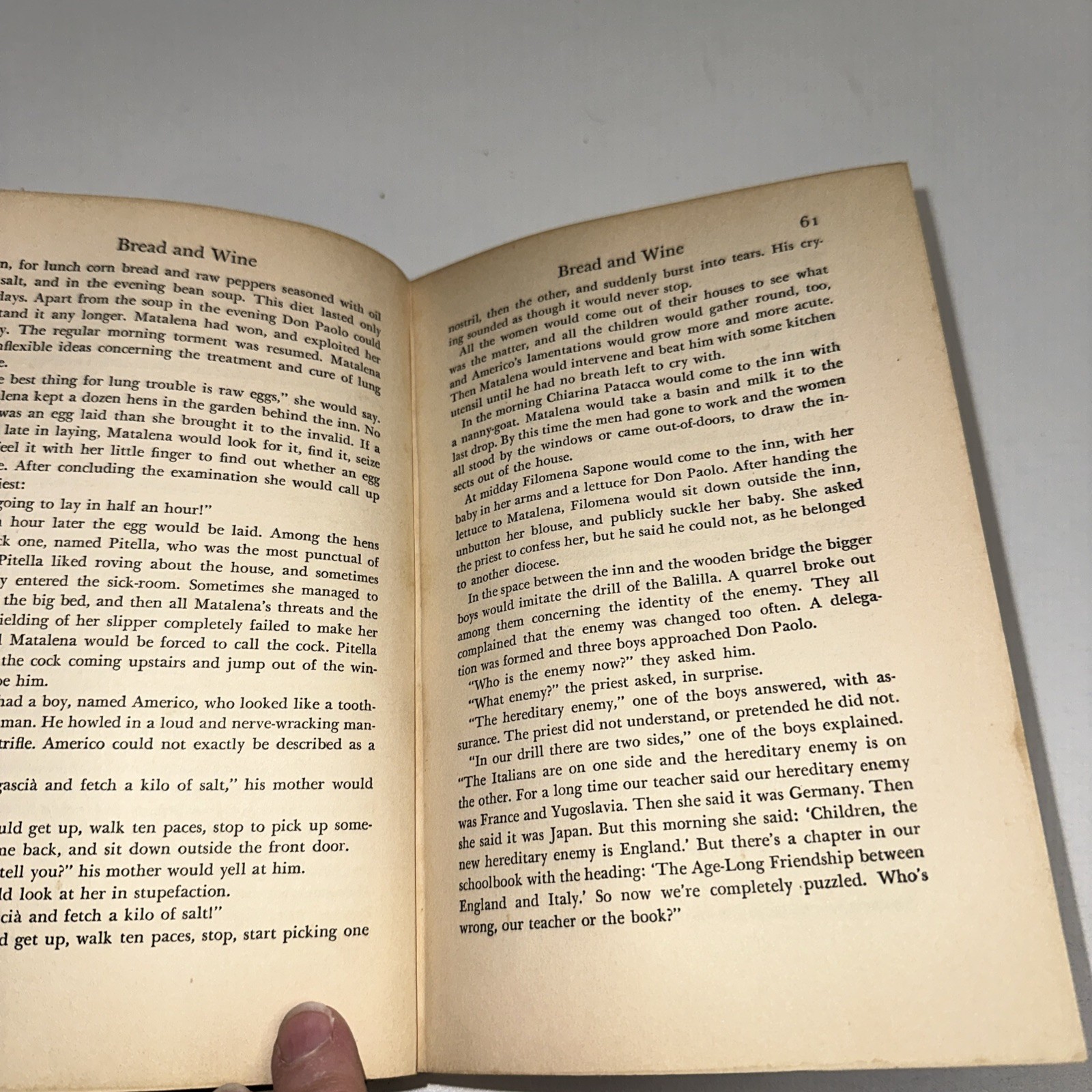 Bread and Wine – Vintage 1937 First Edition Hardcover by Ignazio Silone