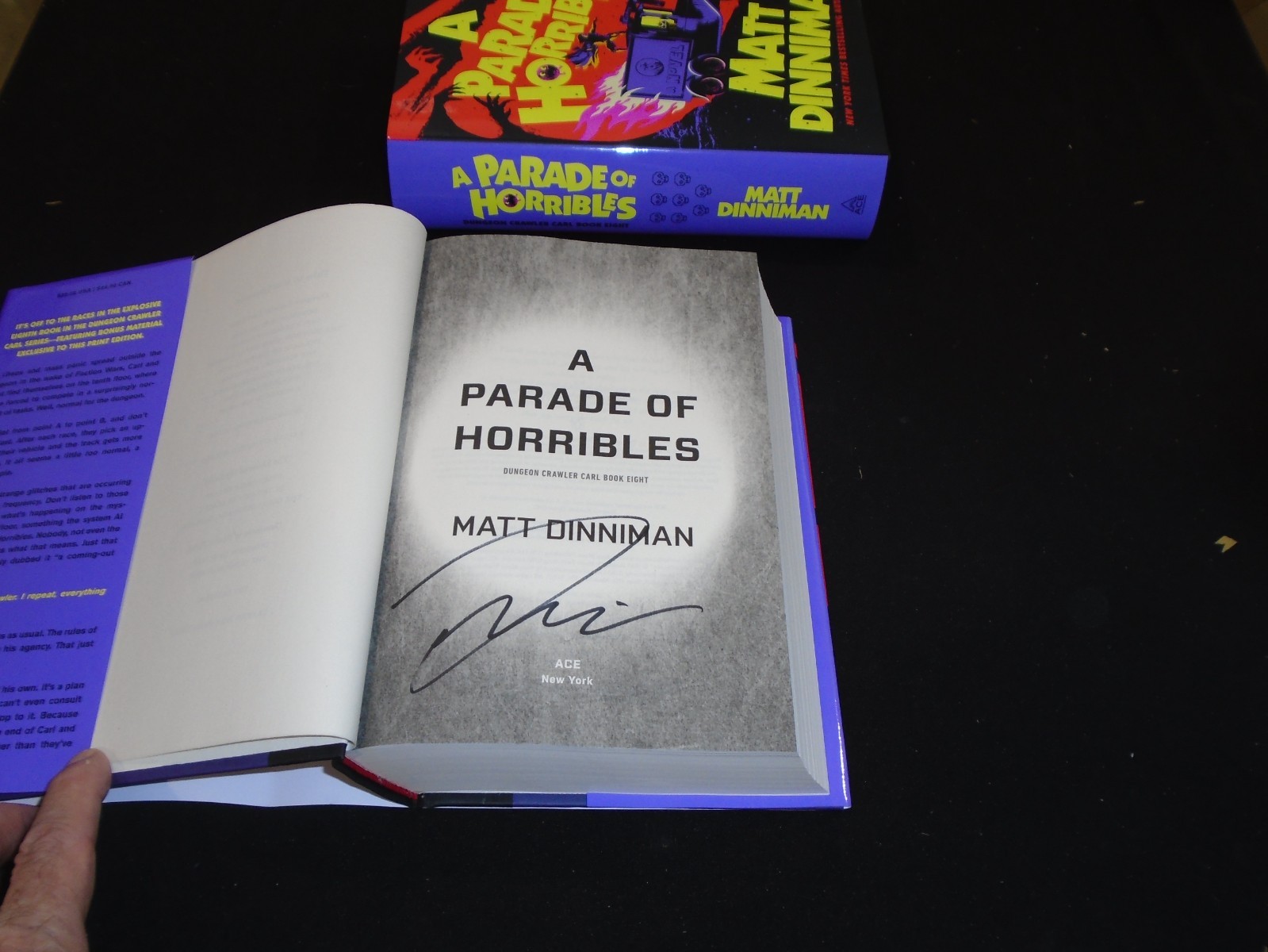 Signed Matt Dinniman A Parade Of Horribles US 1/1 Dungeon Crawler Carl