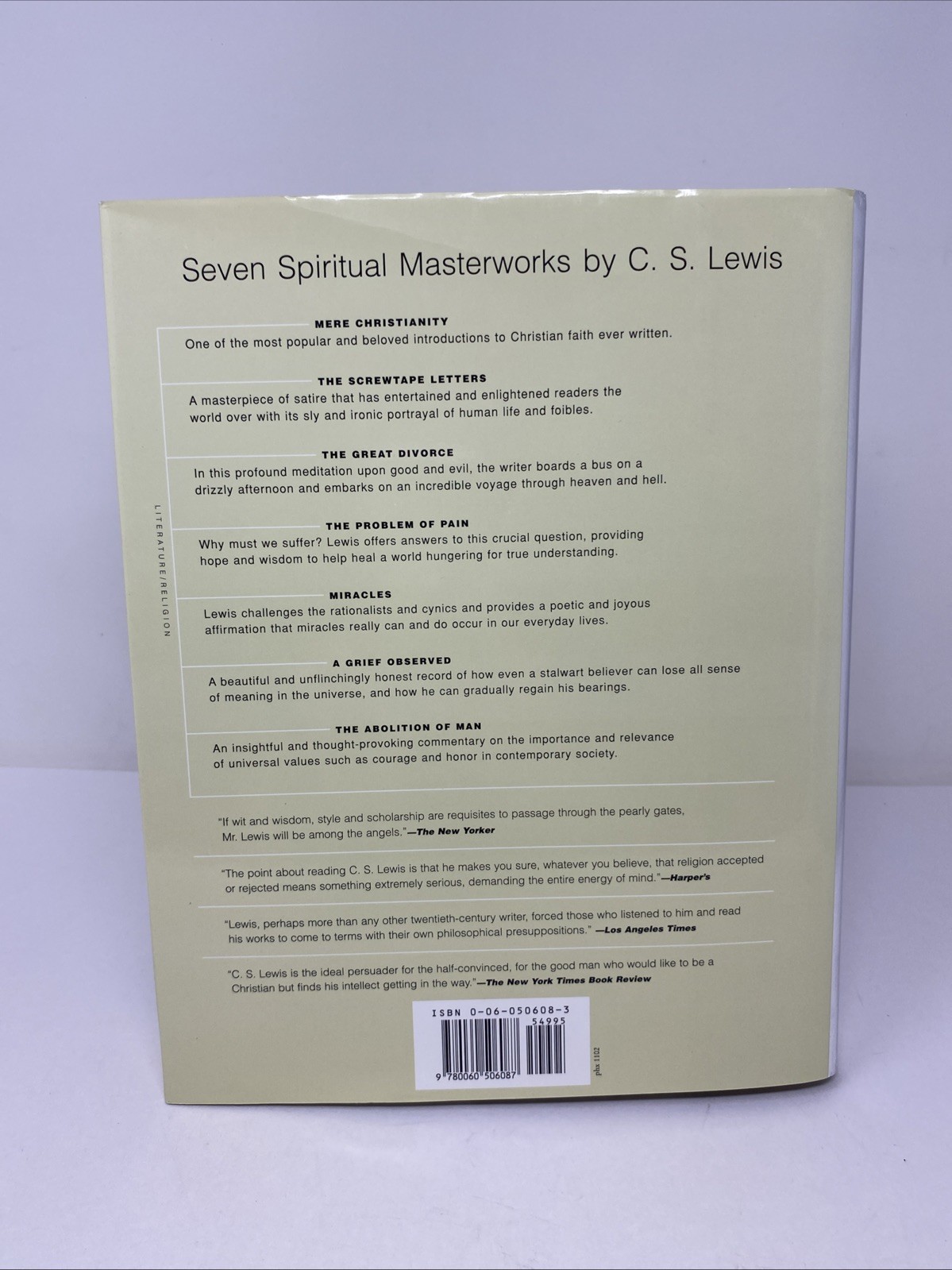Complete C. S. Lewis Signature Classics C. S. Lewis (2002 Hardcover) Clean Pages
