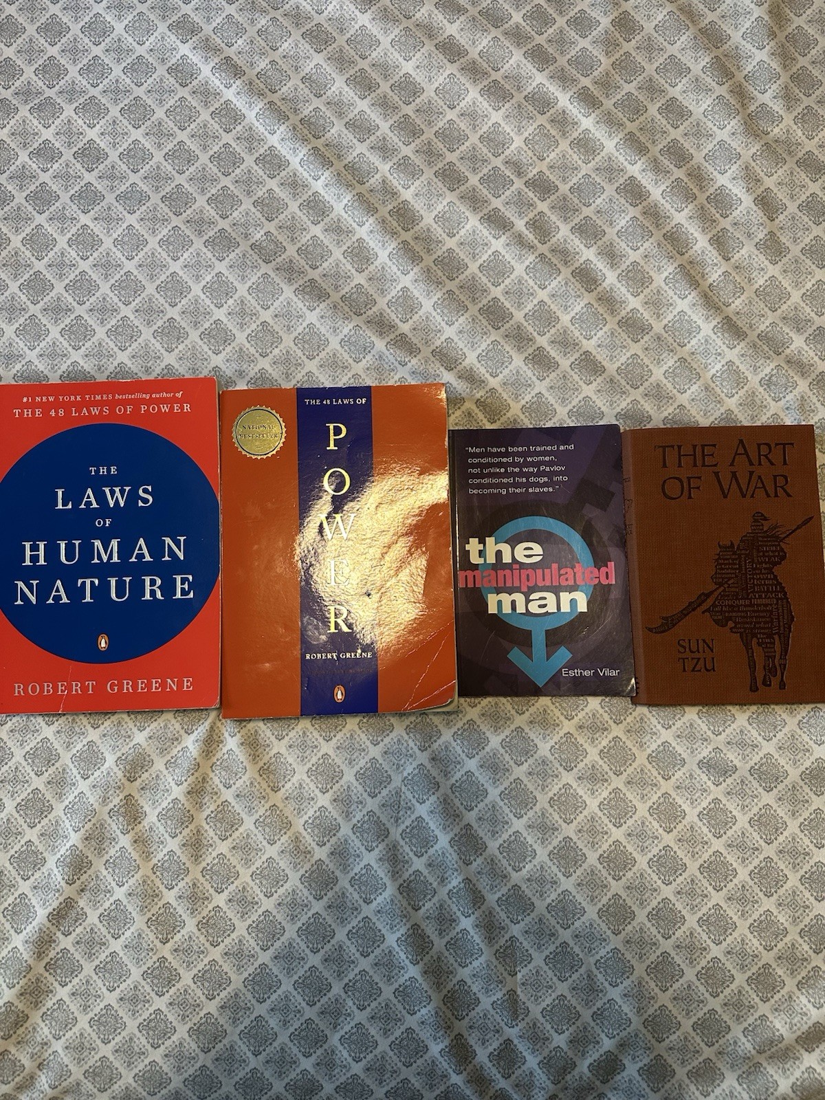 Robert Greene/Sun Tzu/Esther Vilar 4 PB Lot: 48 Laws, Human Nature, Art of War