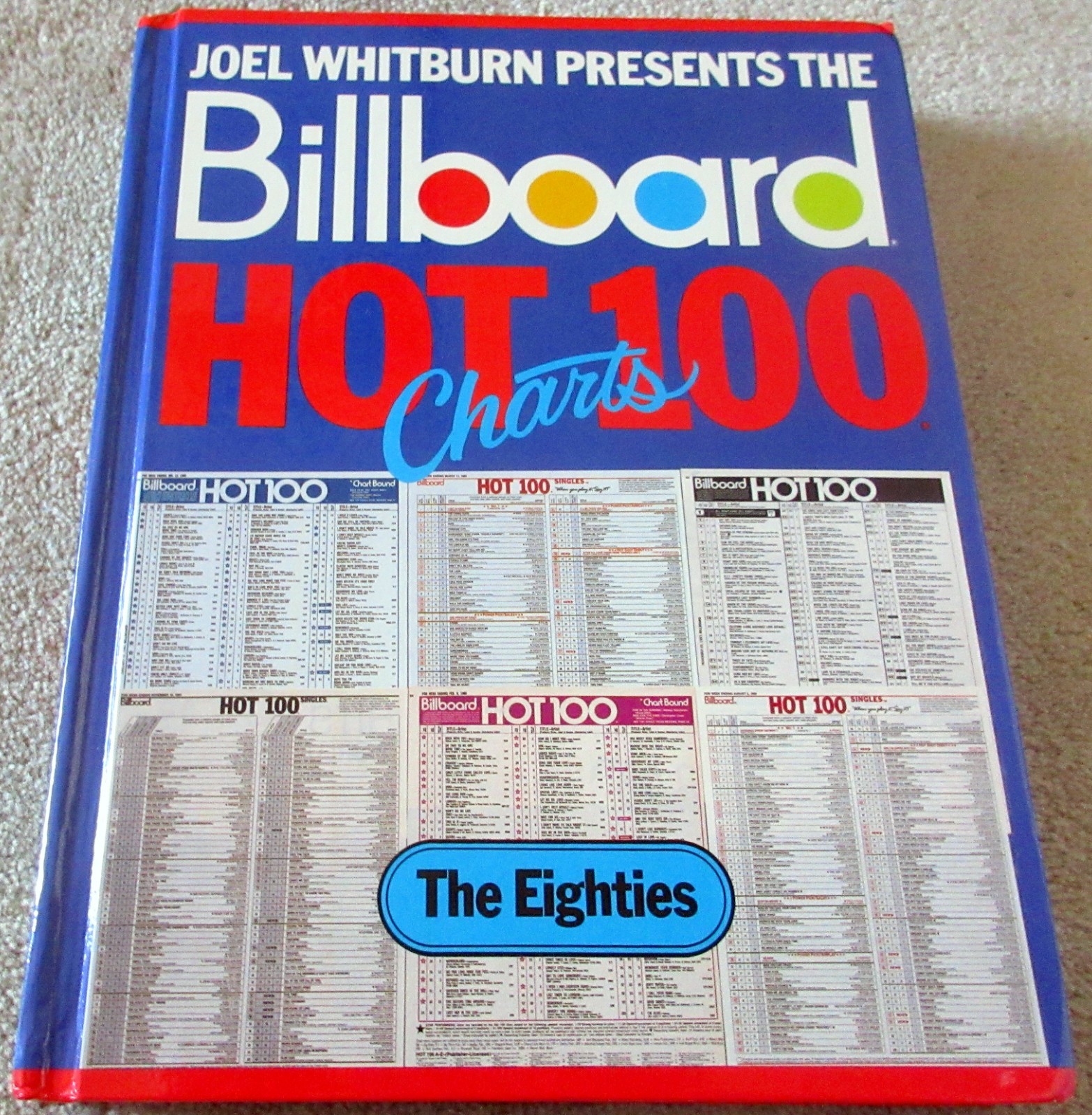 Joel Whitburn BILLBOARD HOT 100 Charts – The Eighties 1980s RARE Hardcover $$