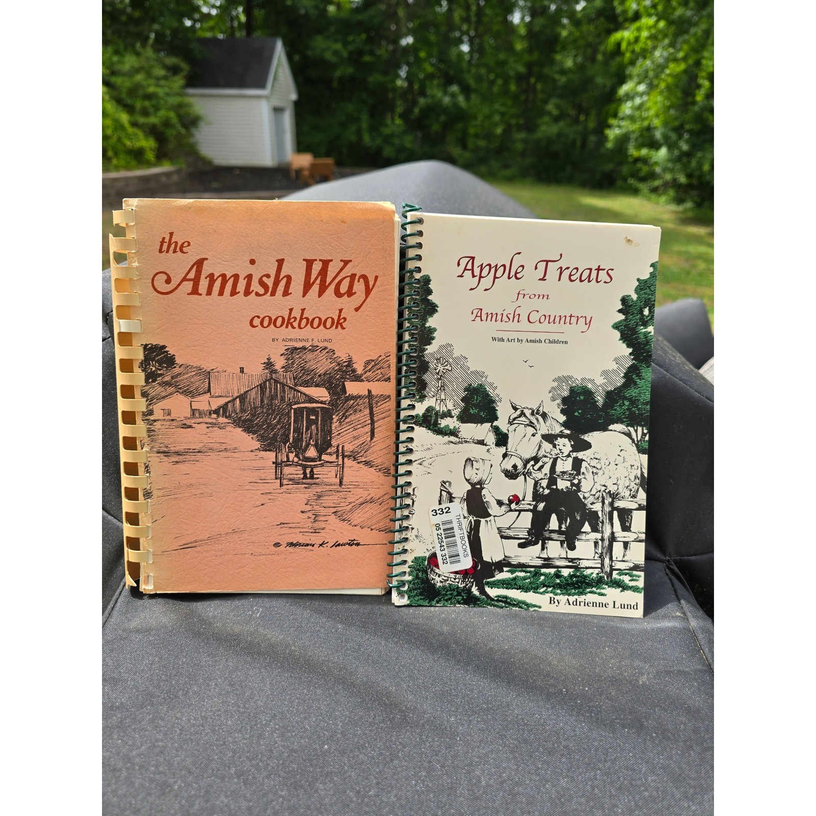 Adrienne Lund Amish Way Cookbook & Apple Treats From Amish Country 2 Book Set