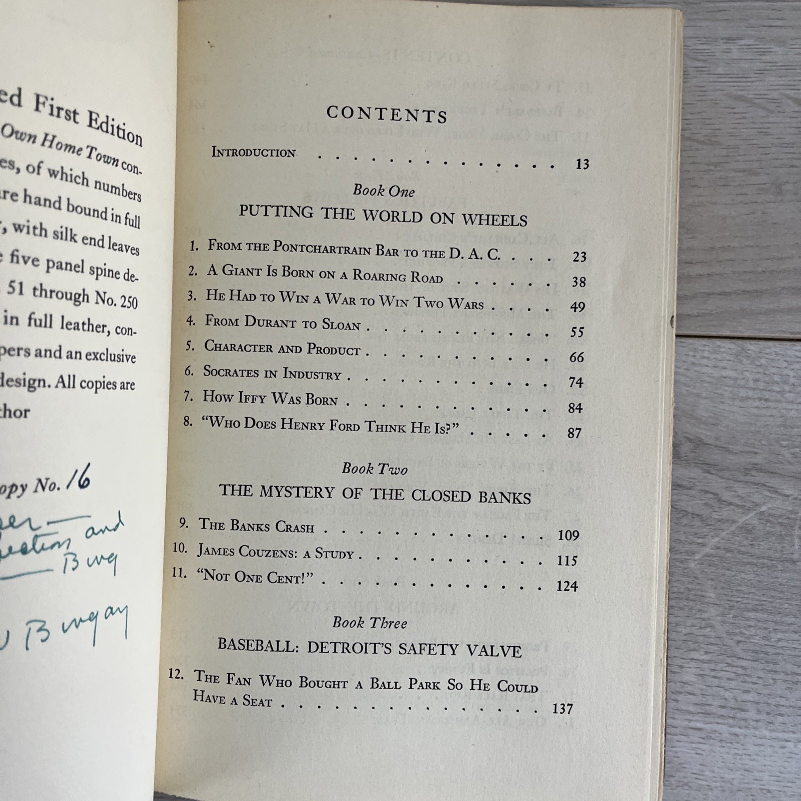 HC Signed,Bobbs-Merrill c1946 Malcolm W. Bingay Detroit is My Own Hometown